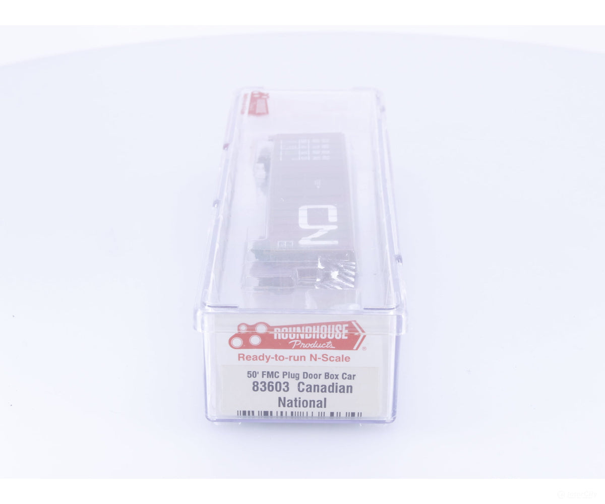 Roundhouse 83603 N 50’ FMC Plug Door Boxcar #2 Canadian National (CN) 405020 - Freight Cars