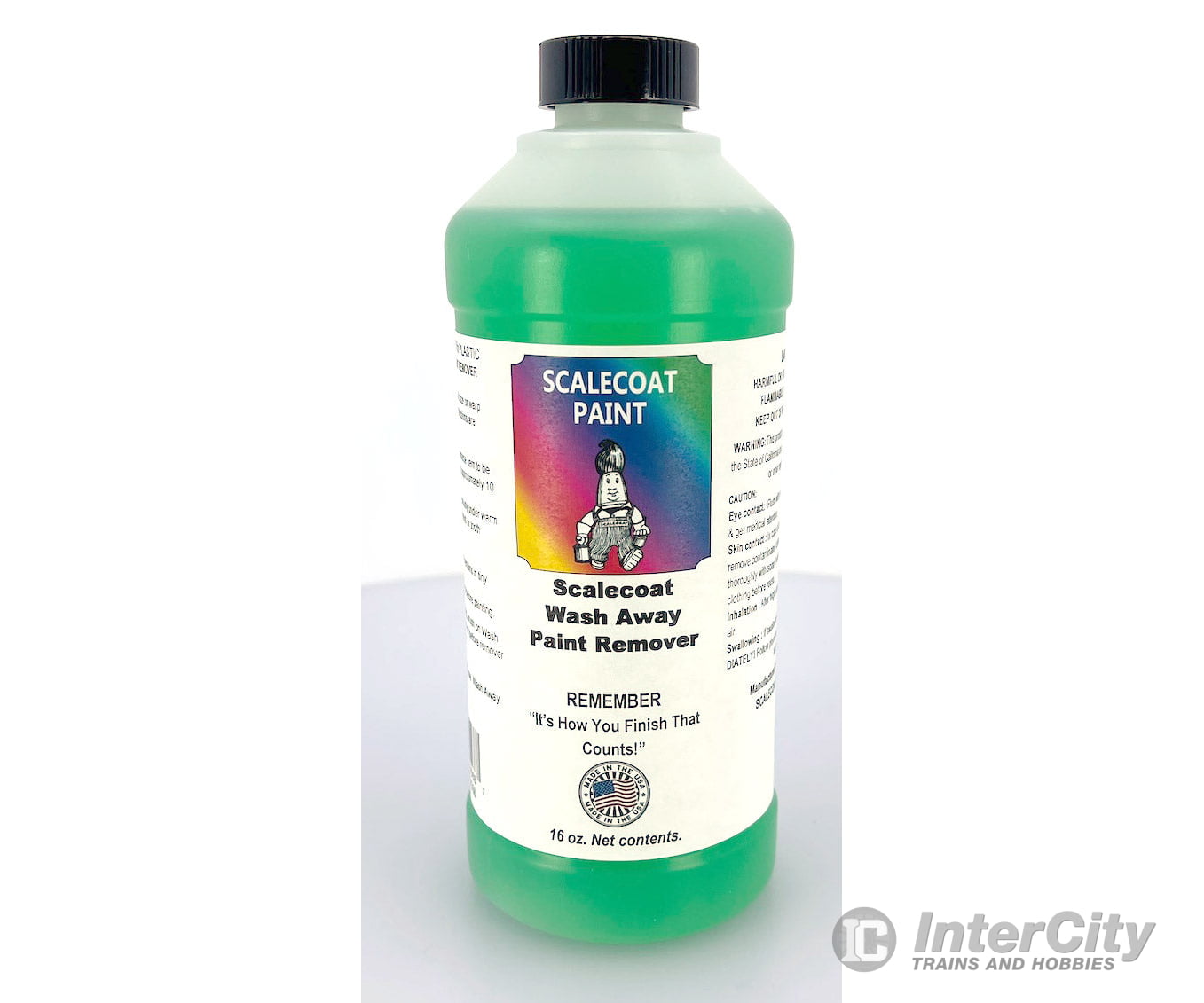 Scalecoat Paint 10568 Wash Away Paint Remover for Plastic 16oz 473ml Paint