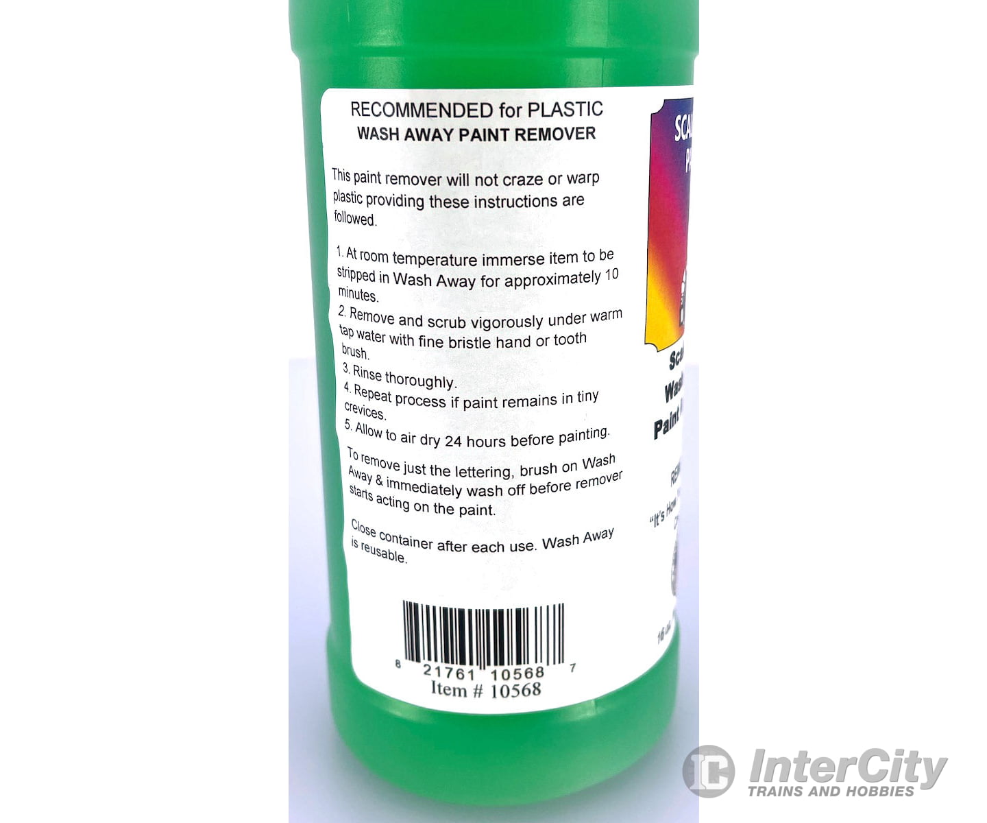 Scalecoat Paint 10568 Wash Away Paint Remover for Plastic 16oz 473ml Paint
