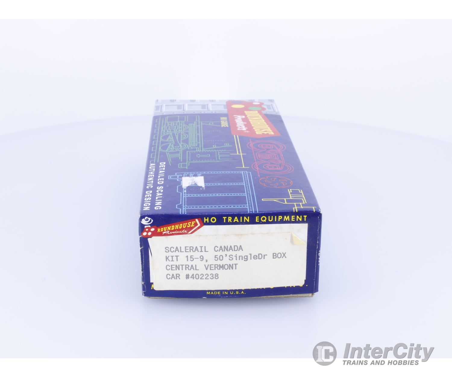 Scalerail Industries 15-9 HO 50’ Single Door Boxcar Kit Central Vermont (CV) 402238 Freight Cars