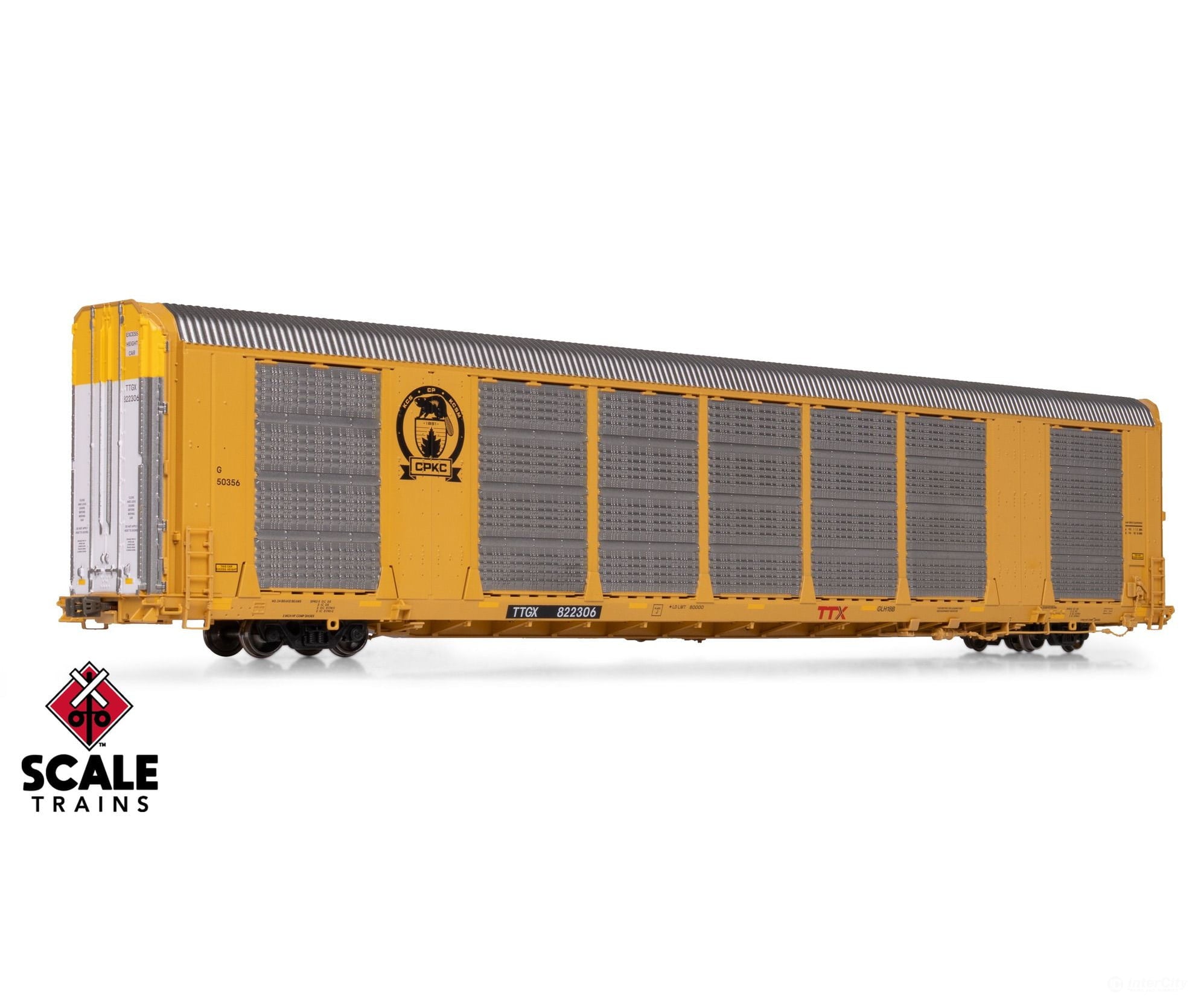 ScaleTrains SXT12024 Operator HO Scale Gunderson Multi-Max Autorack CPKC/Beaver/TTGX 822500 - Freight Cars