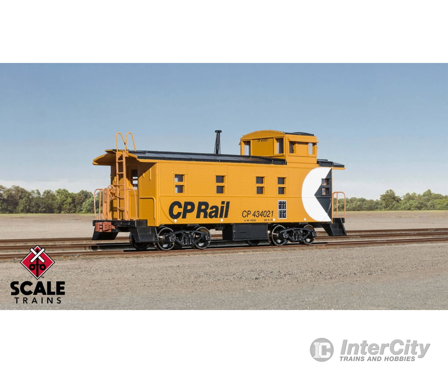 Scaletrains Sxt1274 Ho Kit Classics Steel Cupola Caboose Cp Rail #434046 (Kit) Freight Cars