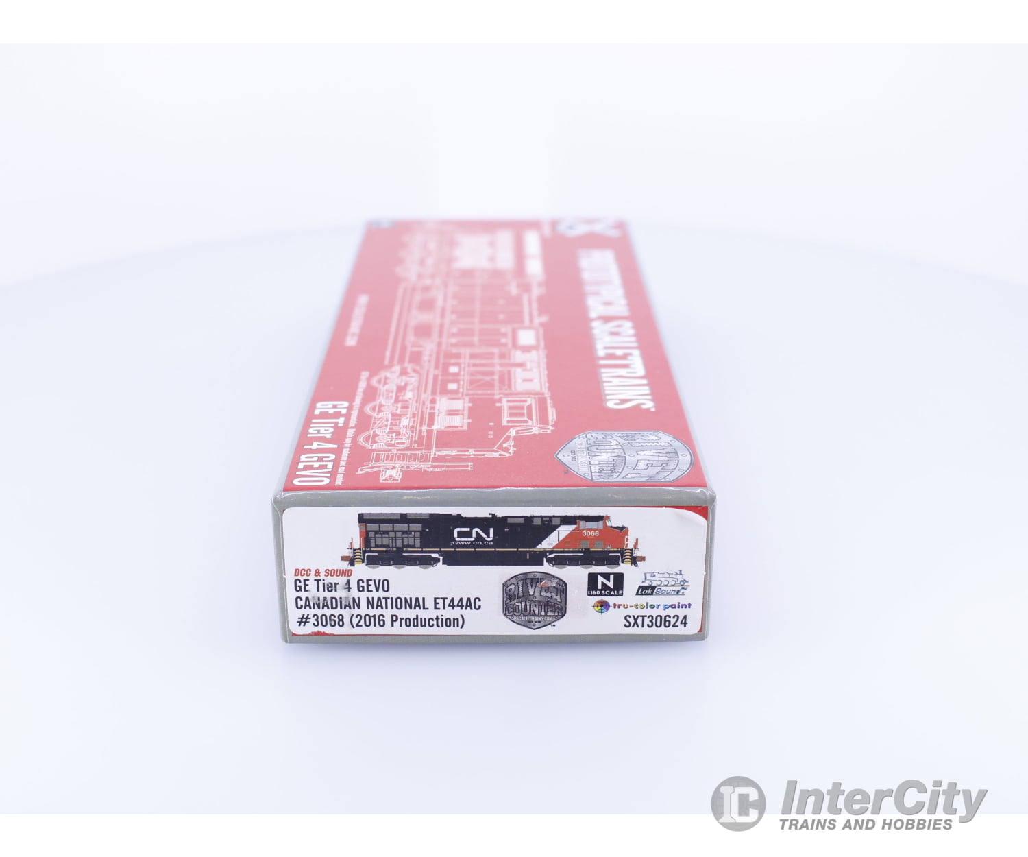 ScaleTrains SXT30624 N GE Tier 4 GEVO ET44AC (2016 Production) Canadian National (CN) 3068 DCC & Sound Locomotives