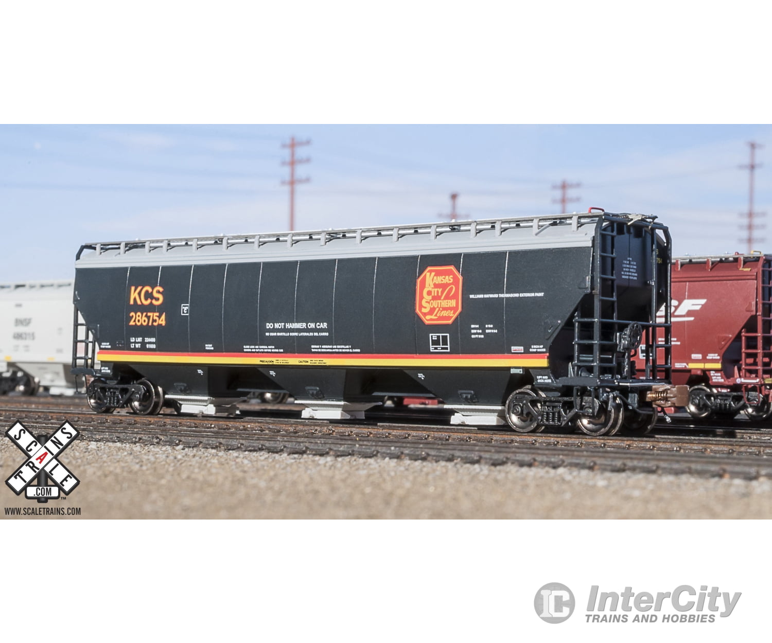 Scaletrains Sxt30936 Greenbrier (Gunderson) 5188 Covered Hopper - N-Scale Kansas City Southern Kcs