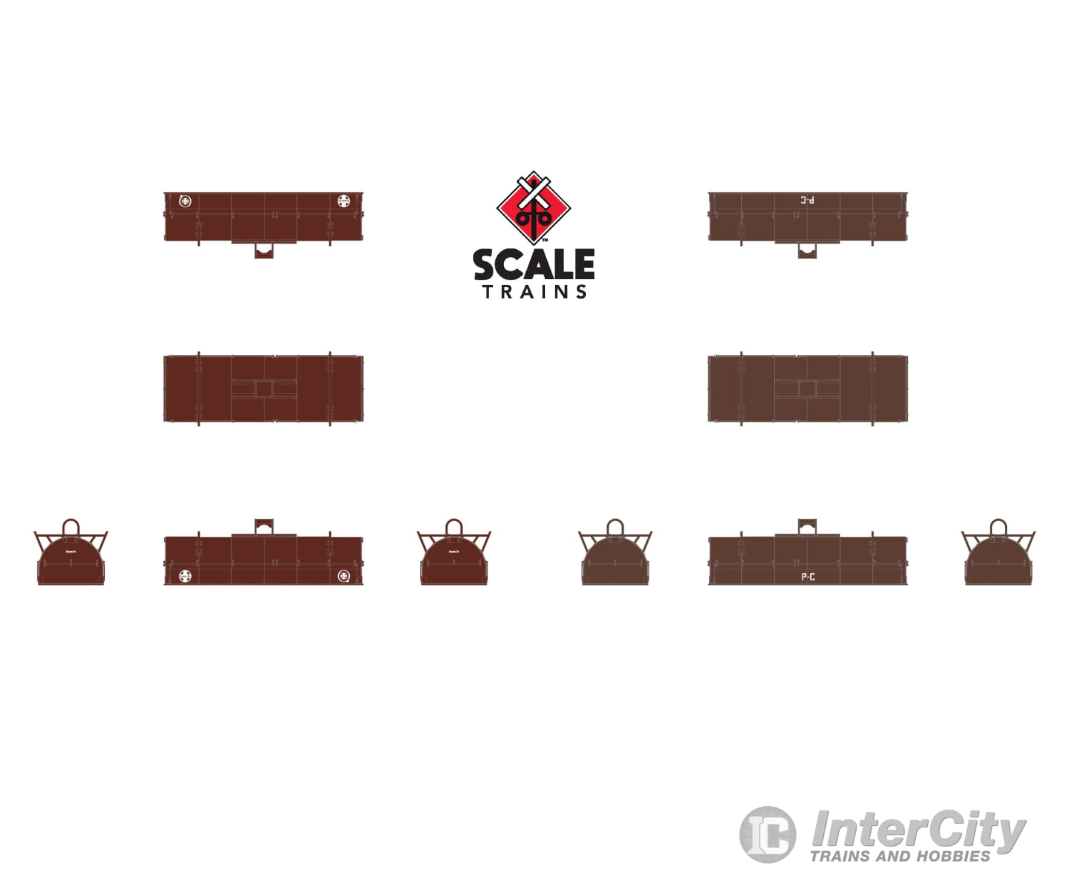 ScaleTrains SXT39490 Rivet Counter N Scale Thrall 48’ 2-Hood Coil Steel Car BNSF/ATSF Hood and PC Hood 534208 Freight