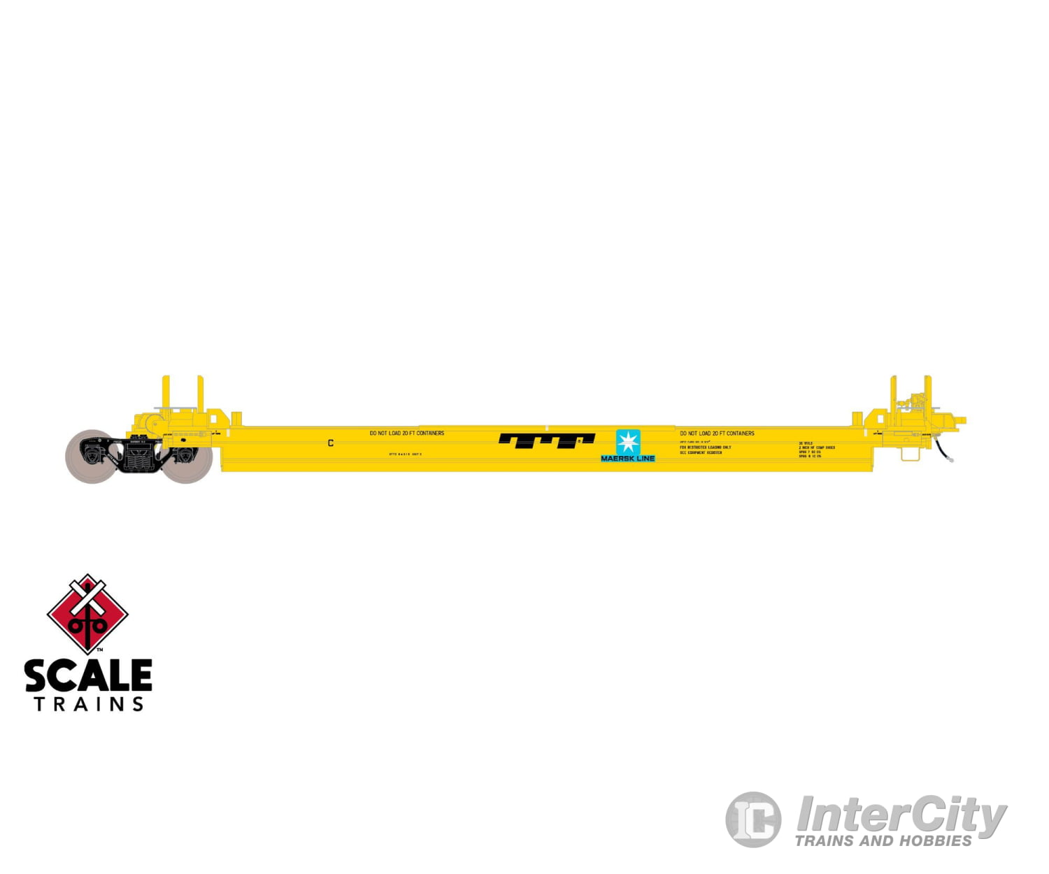 ScaleTrains SXT40079 Rivet Counter HypoTypical HO Scale Pullman-Standard Trinity Backpacker Well Car Set with