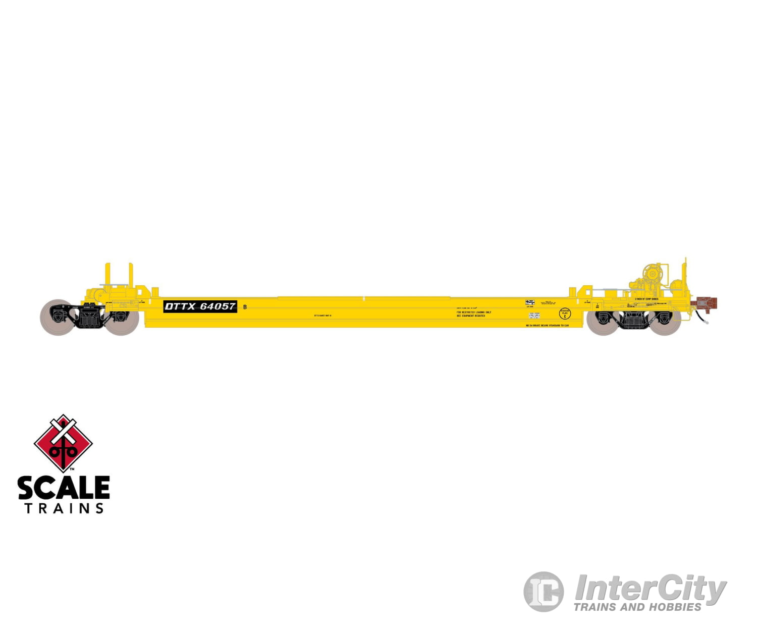 ScaleTrains SXT40082 Rivet Counter HO Scale Pullman-Standard Trinity Backpacker Well Car Set (5) Trailer