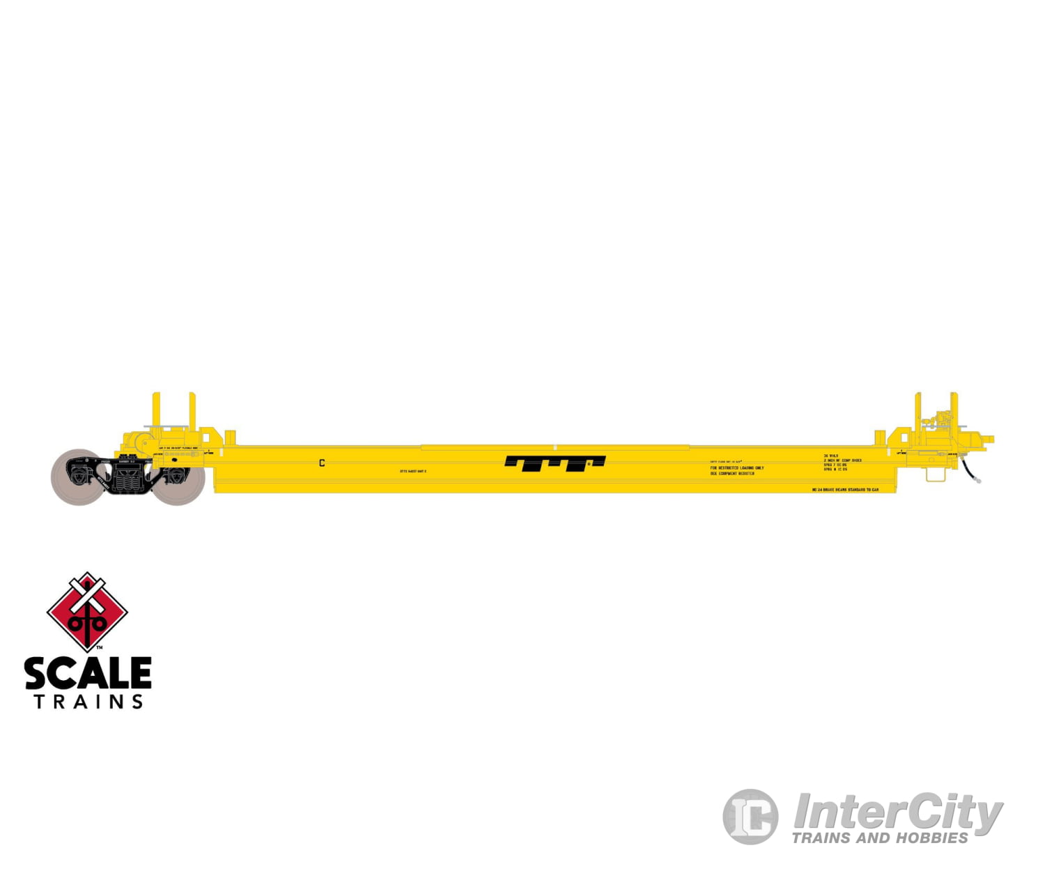 ScaleTrains SXT40082 Rivet Counter HO Scale Pullman-Standard Trinity Backpacker Well Car Set (5) Trailer