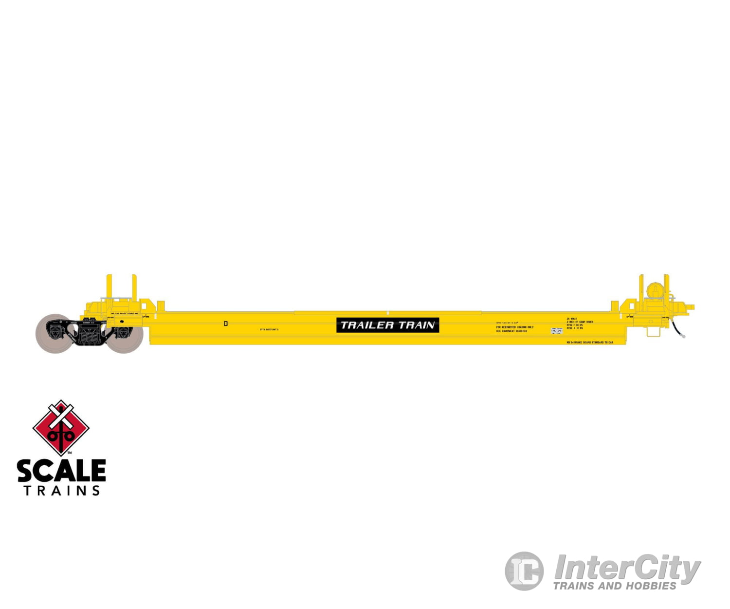 ScaleTrains SXT40082 Rivet Counter HO Scale Pullman-Standard Trinity Backpacker Well Car Set (5) Trailer
