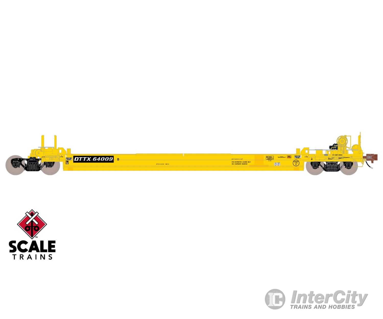 ScaleTrains SXT40083 Rivet Counter HO Scale Pullman-Standard Trinity Backpacker Well Car Set (5) Trailer Train/Speed