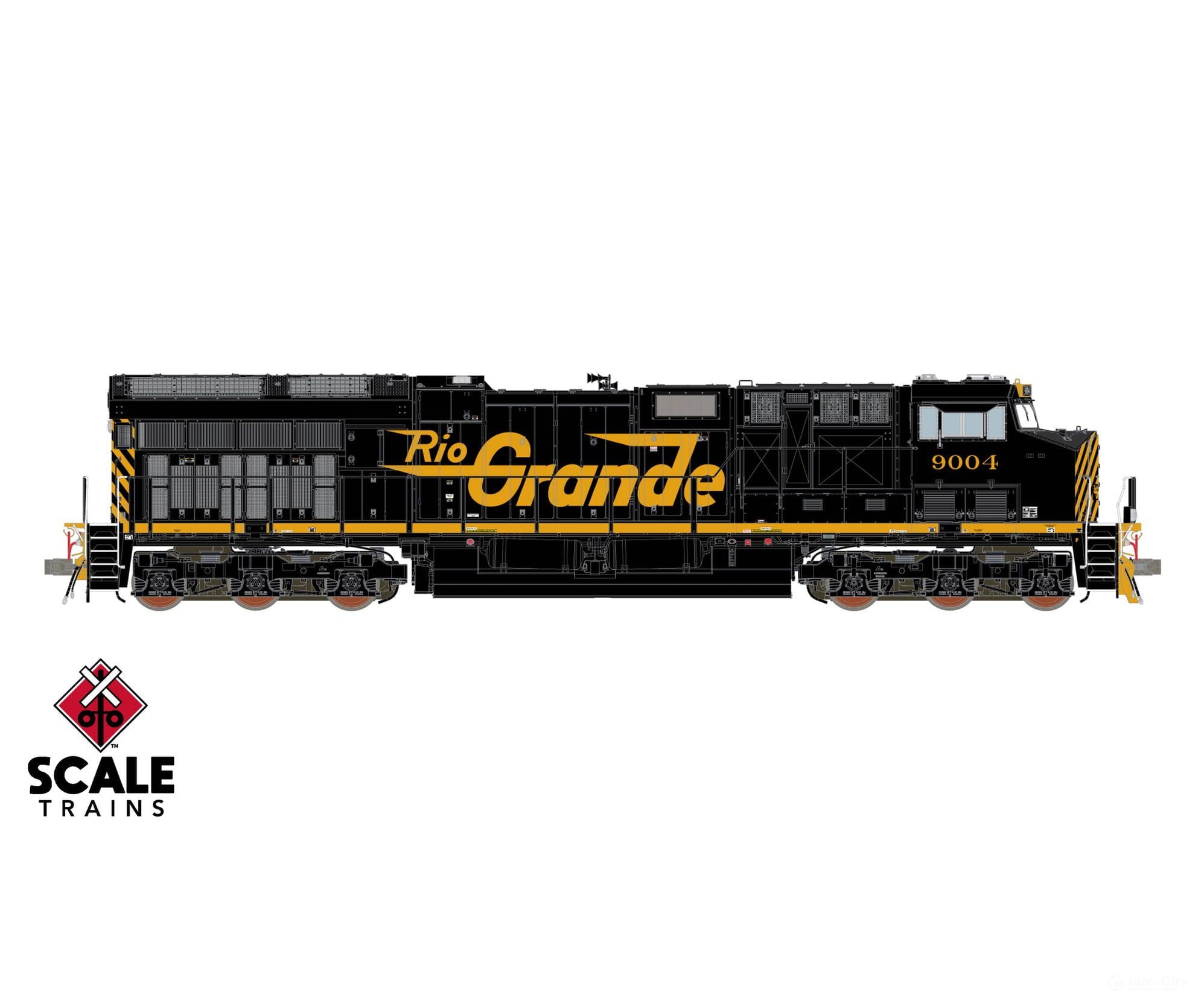 ScaleTrains SXT40587 Rivet Counter HypoTypical HO Scale GE ET44AH Rio Grande/Billboard Lettering 9015 DCC & Sound
