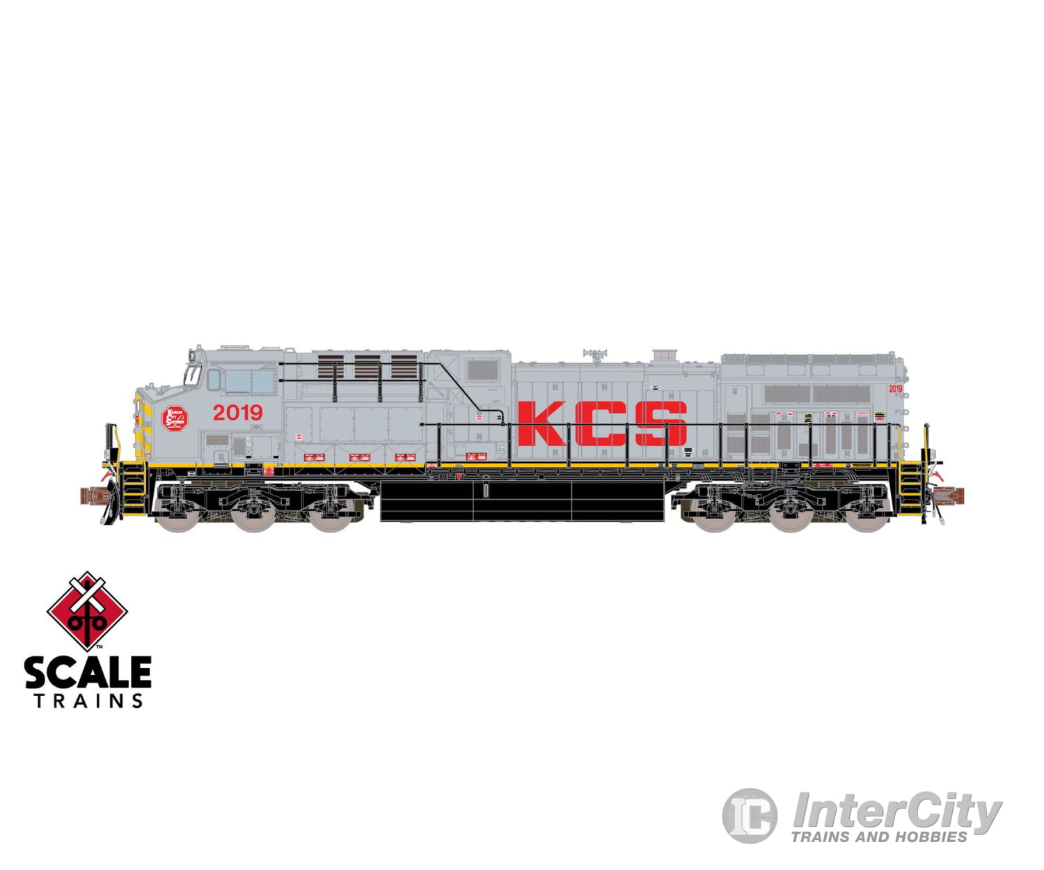 ScaleTrains SXT40611 Rivet Counter N Scale GE AC4400CW Kansas City Southern/Gray 2019 DCC & Sound Equipped Locomotives