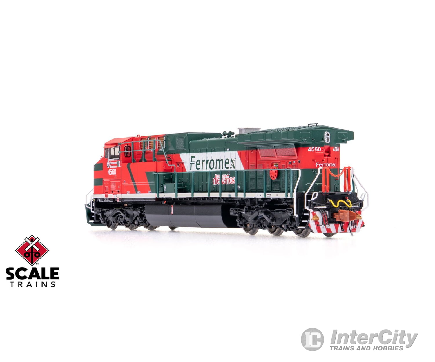ScaleTrains SXT40625 Rivet Counter N Scale GE AC4400CW Ferromex/Diabla/Diexanos 4560 DCC & Sound Equipped Locomotives