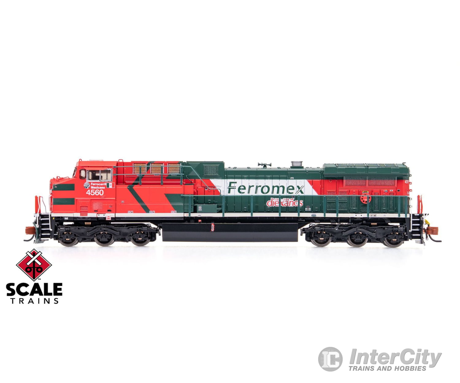 ScaleTrains SXT40625 Rivet Counter N Scale GE AC4400CW Ferromex/Diabla/Diexanos 4560 DCC & Sound Equipped Locomotives