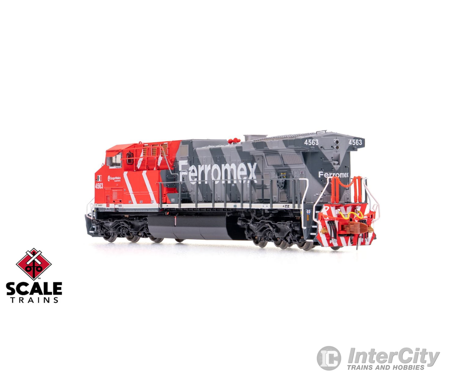 ScaleTrains SXT40631 Rivet Counter N Scale GE AC4400CW Ferromex/Zebra 4572 DCC & Sound Equipped Locomotives