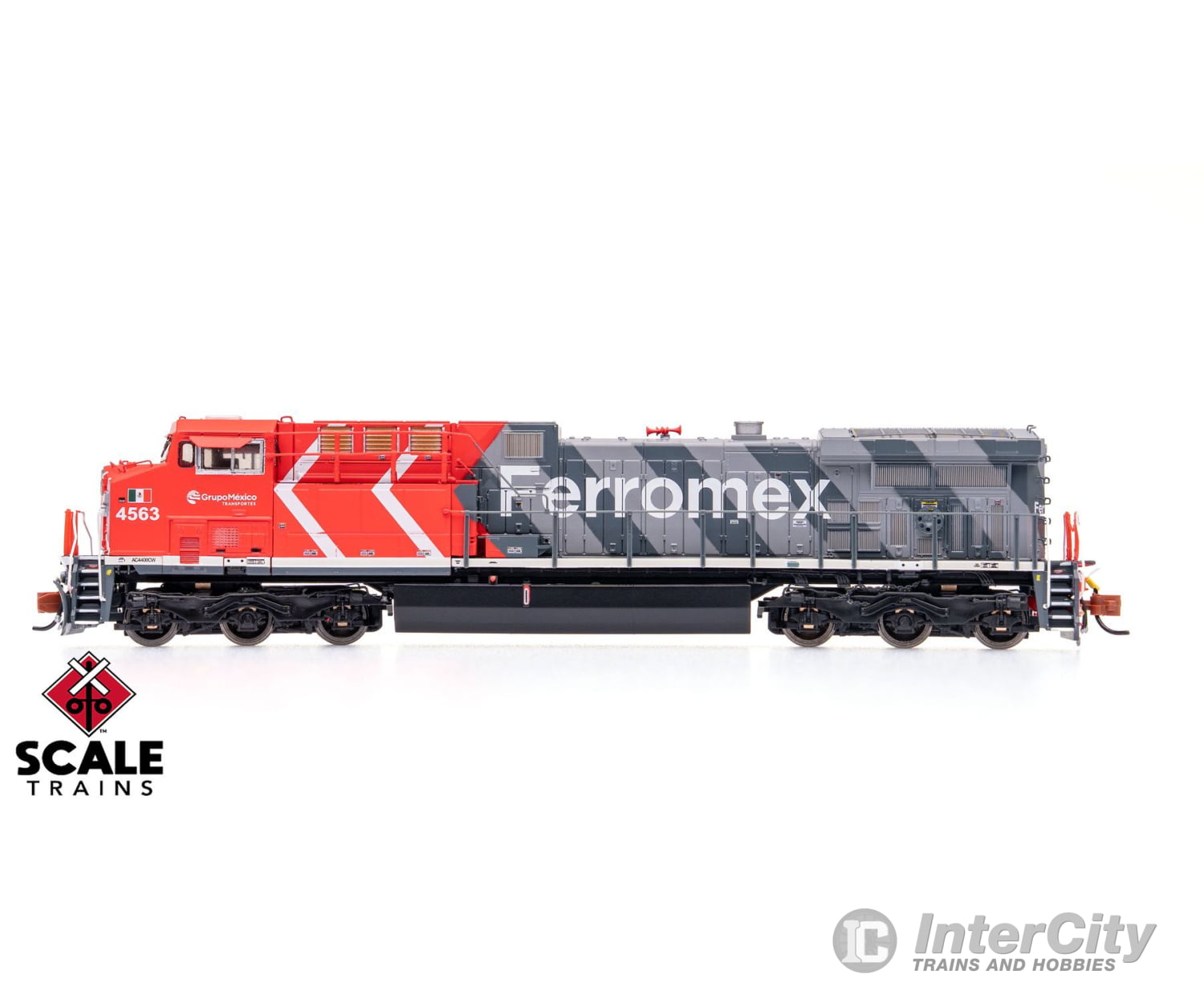 ScaleTrains SXT40631 Rivet Counter N Scale GE AC4400CW Ferromex/Zebra 4572 DCC & Sound Equipped Locomotives