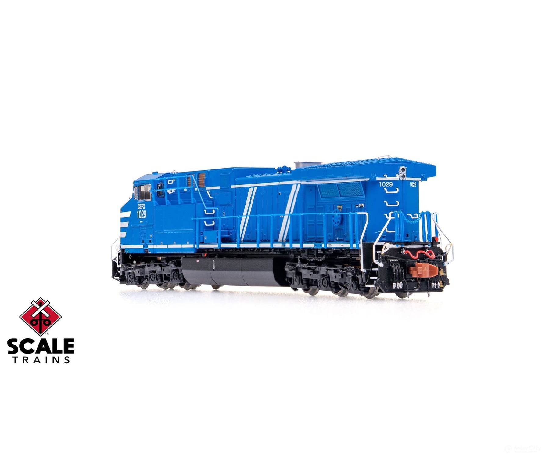 ScaleTrains SXT40633 Rivet Counter N Scale GE AC4400CW CEFX/Bluebird 1029 DCC & Sound Equipped Locomotives