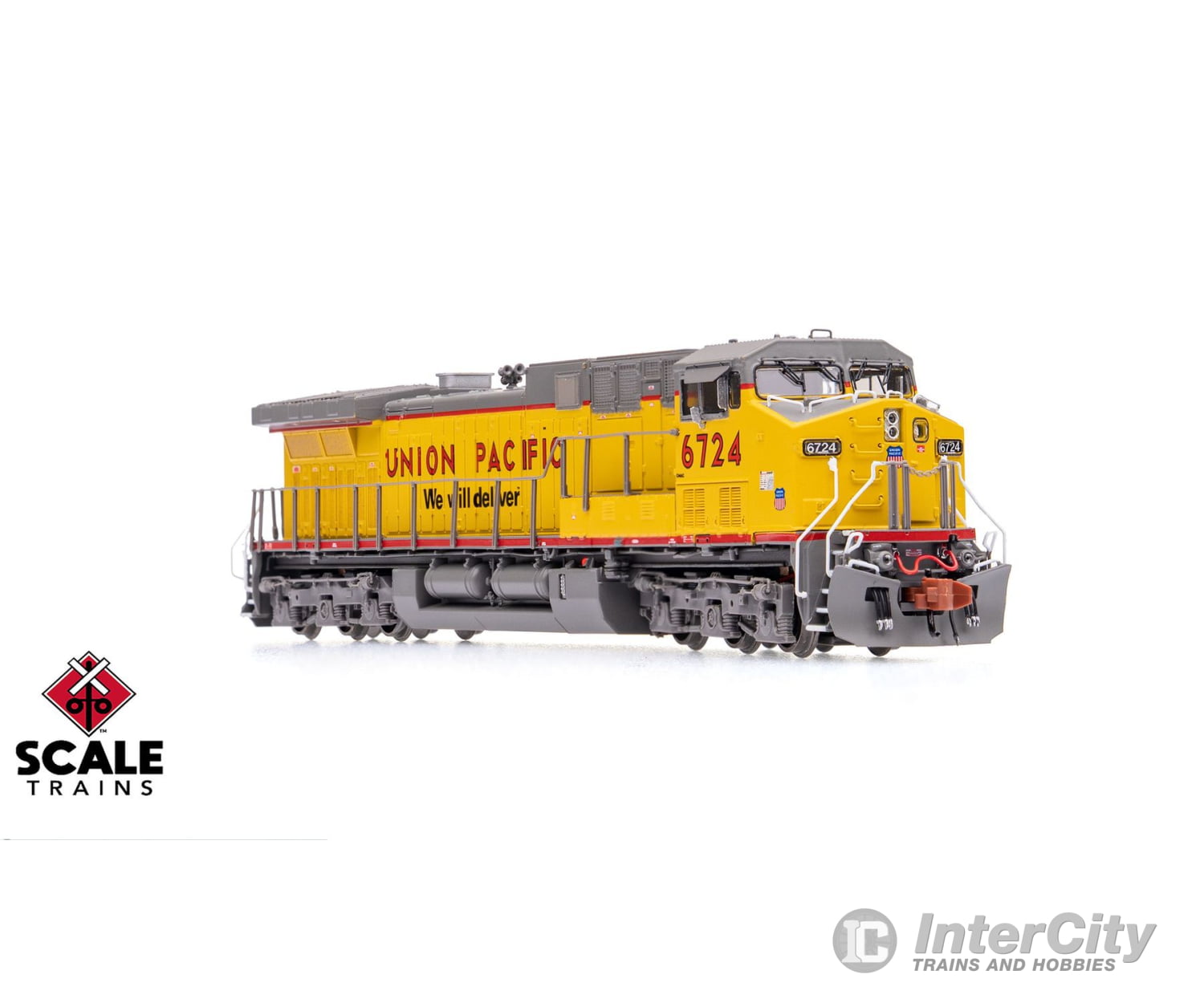 ScaleTrains SXT40661 Rivet Counter N Scale GE AC4400CW Union Pacific/ex-C&NW/’We Will Deliver’/Red Sill 6724 DCC &