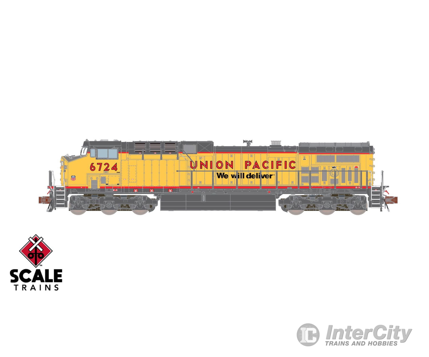 ScaleTrains SXT40661 Rivet Counter N Scale GE AC4400CW Union Pacific/ex-C&NW/’We Will Deliver’/Red Sill 6724 DCC &