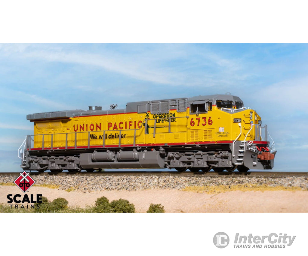 ScaleTrains SXT40663 Rivet Counter N Scale GE AC4400CW Union Pacific/ex-C&NW/Operation Lifesaver/’We Will Deliver’/Red