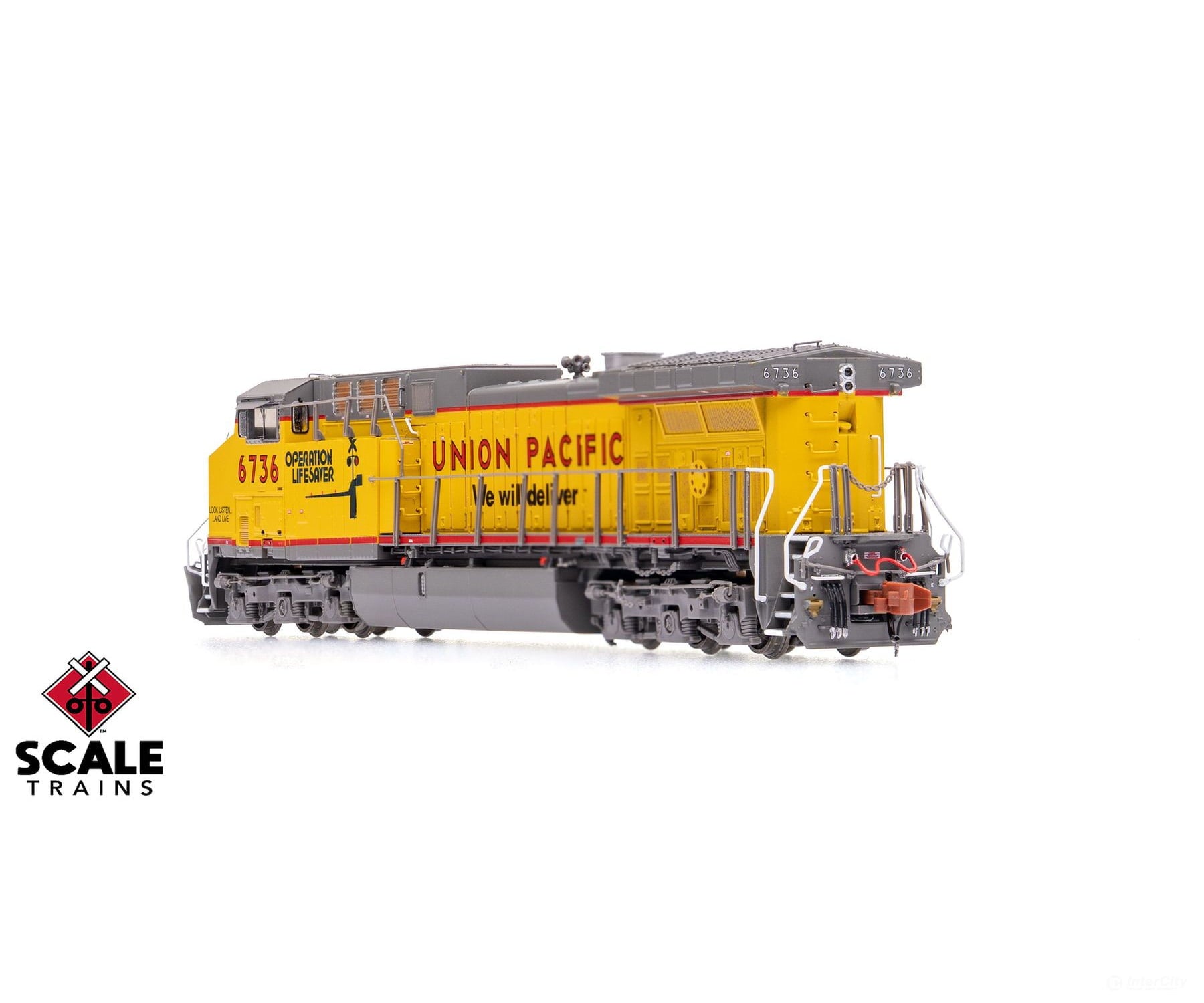 ScaleTrains SXT40663 Rivet Counter N Scale GE AC4400CW Union Pacific/ex-C&NW/Operation Lifesaver/’We Will Deliver’/Red