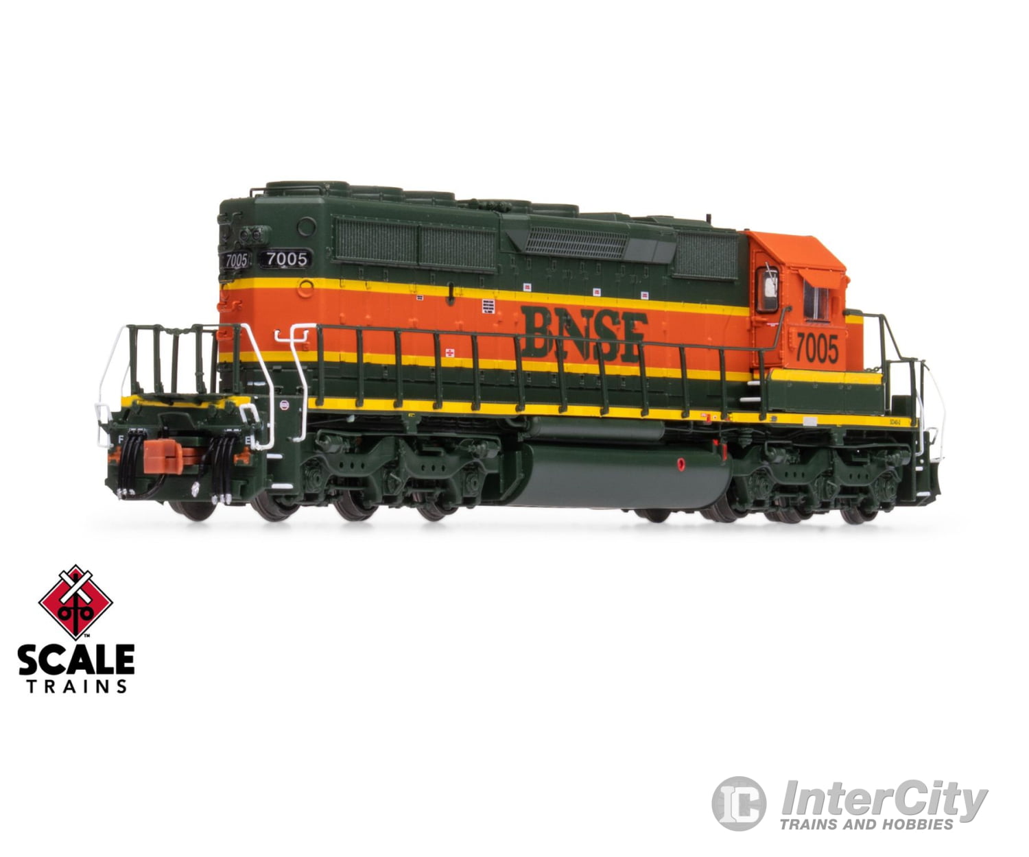 ScaleTrains SXT40676 Rivet Counter N Scale EMD SD40-2 BNSF/Heritage/Small Circle-Cross Nose Logo 7016 DC/DCC Ready