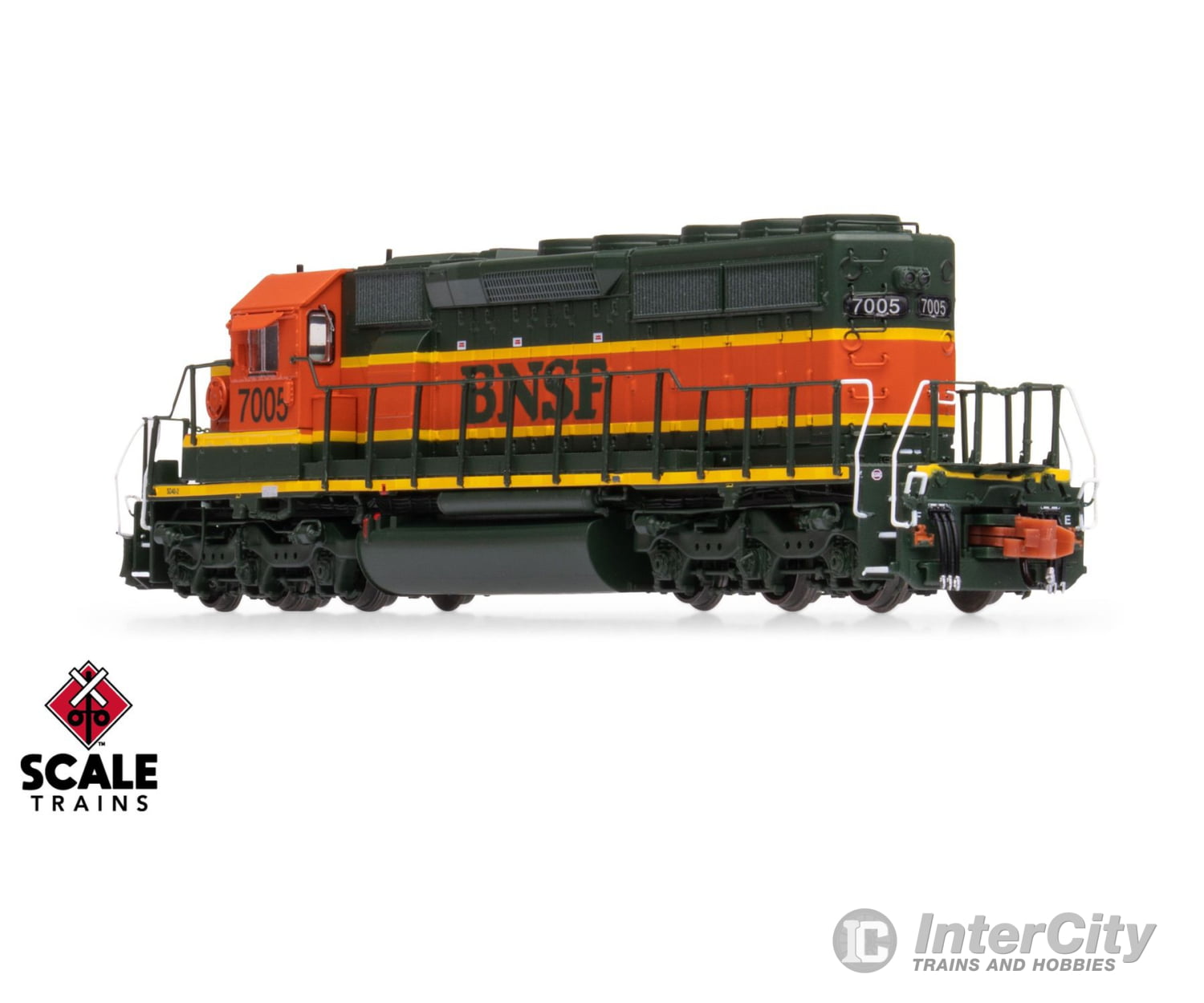 ScaleTrains SXT40676 Rivet Counter N Scale EMD SD40-2 BNSF/Heritage/Small Circle-Cross Nose Logo 7016 DC/DCC Ready