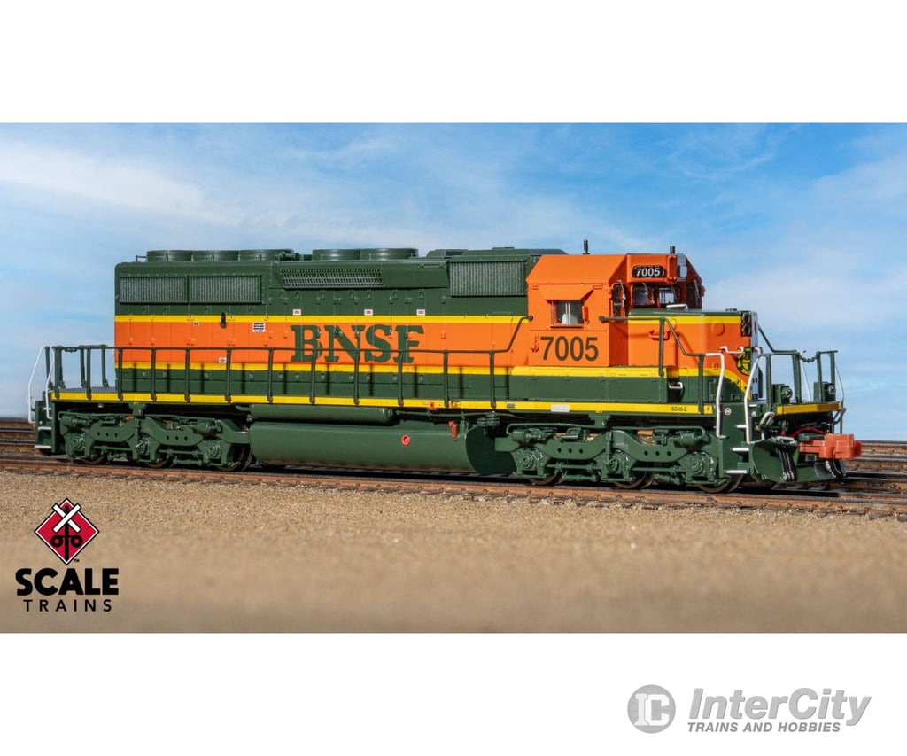 ScaleTrains SXT40676 Rivet Counter N Scale EMD SD40-2 BNSF/Heritage/Small Circle-Cross Nose Logo 7016 DC/DCC Ready
