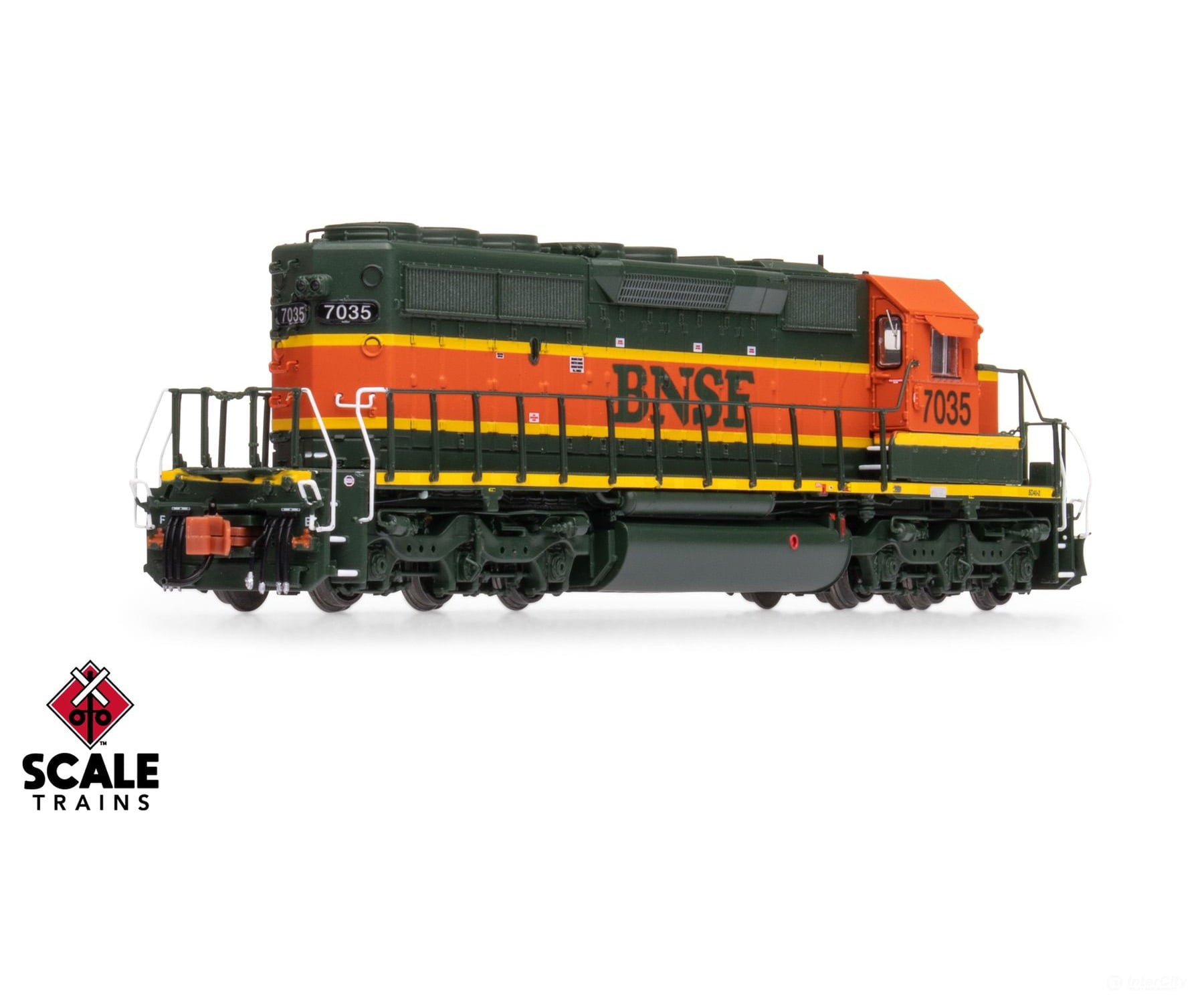 ScaleTrains SXT40680 Rivet Counter N Scale EMD SD40-2,BNSF/Heritage I/Large Circle-Cross Nose Logo 7035 DC/DCC Ready