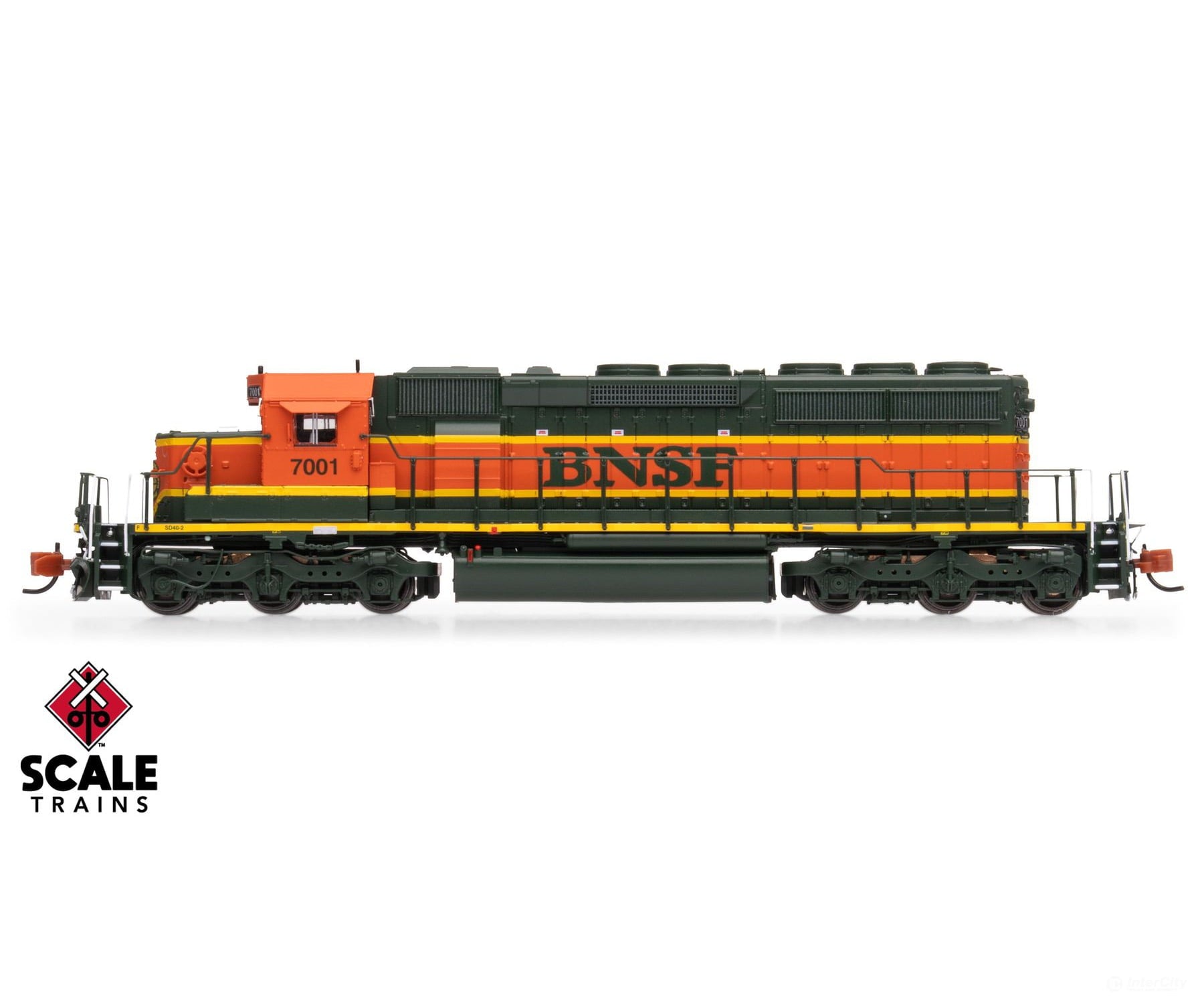 ScaleTrains SXT40680 Rivet Counter N Scale EMD SD40-2,BNSF/Heritage I/Large Circle-Cross Nose Logo 7035 DC/DCC Ready