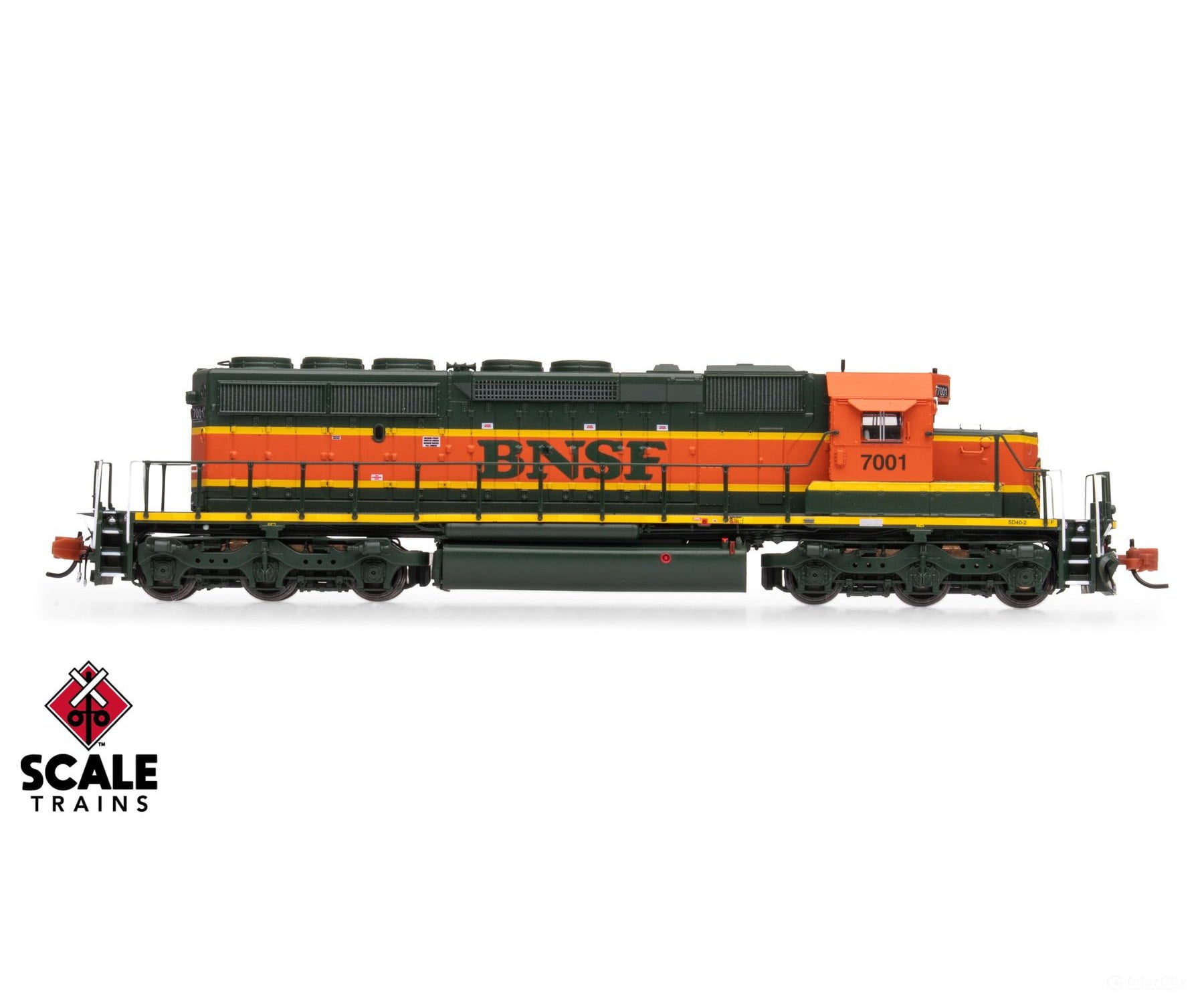 ScaleTrains SXT40680 Rivet Counter N Scale EMD SD40-2,BNSF/Heritage I/Large Circle-Cross Nose Logo 7035 DC/DCC Ready