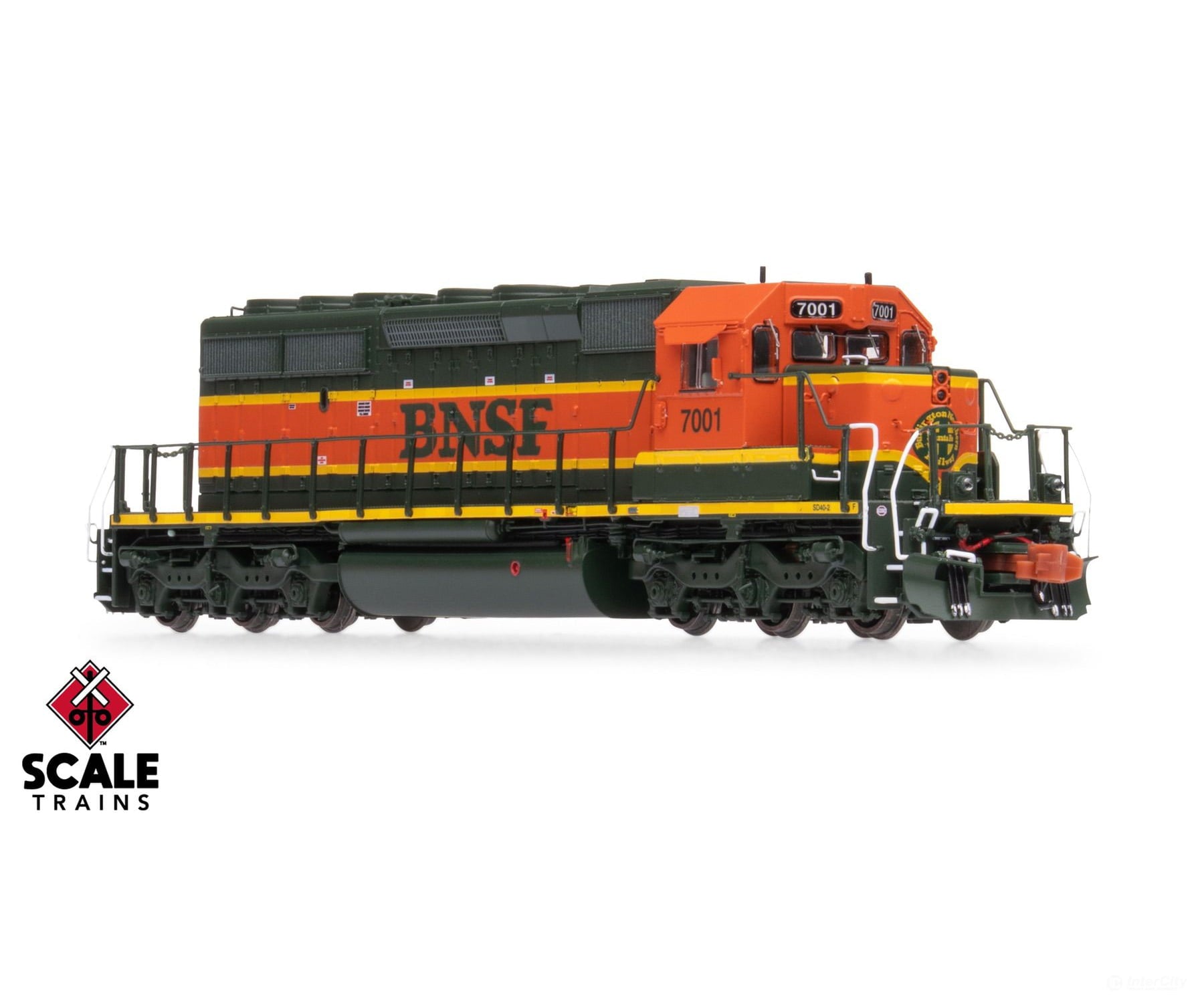 ScaleTrains SXT40680 Rivet Counter N Scale EMD SD40-2,BNSF/Heritage I/Large Circle-Cross Nose Logo 7035 DC/DCC Ready