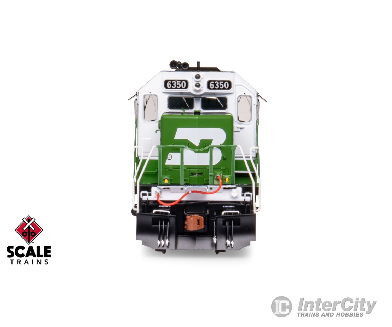 ScaleTrains SXT40760 Rivet Counter HO Scale EMD SD40-2 Burlington Northern/White Face/Strobe Lights 6358 - DCC Ready