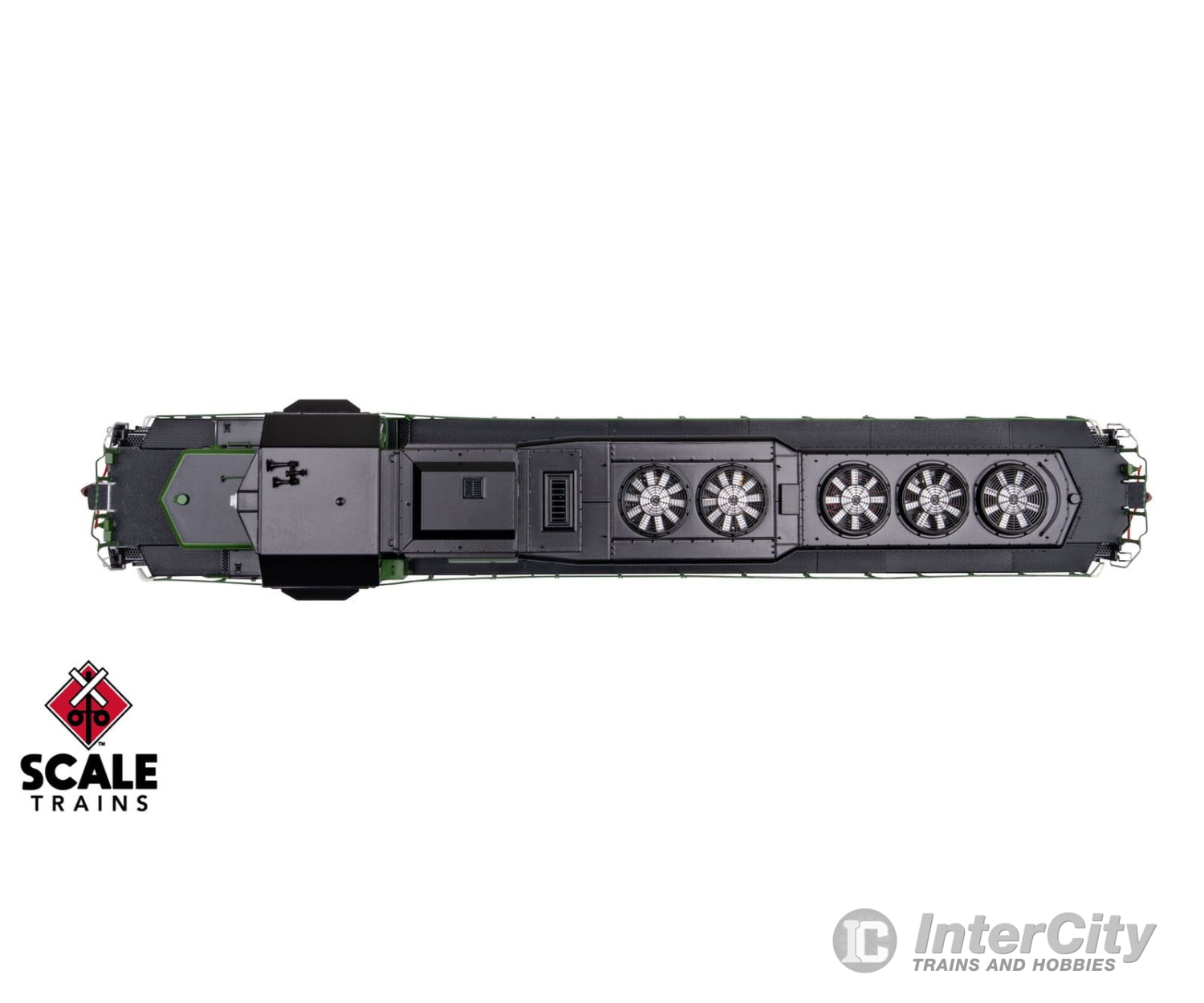 ScaleTrains SXT40760 Rivet Counter HO Scale EMD SD40-2 Burlington Northern/White Face/Strobe Lights 6358 - DCC Ready