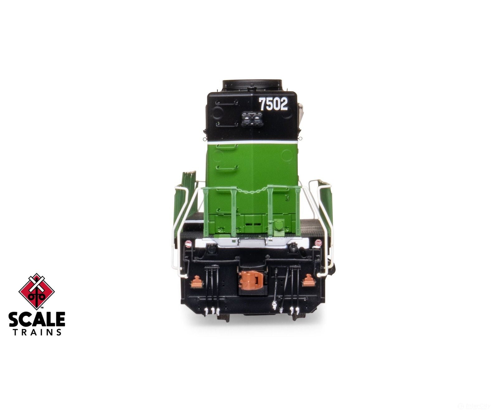 ScaleTrains SXT40763 Rivet Counter HO Scale EMD SD40-2B Burlington Northern/White Face 7502 DCC & Sound Equipped