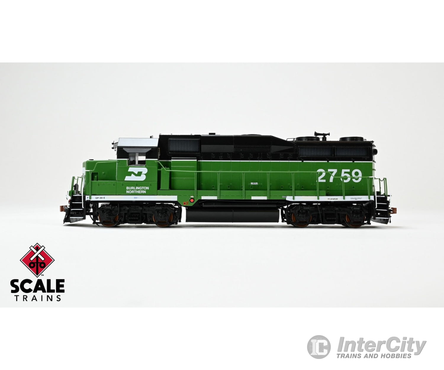 ScaleTrains SXT40931 Rivet Counter HO Scale EMD GP39E Burlington Northern/White Face/Strobe Lights 2761 DCC & Sound