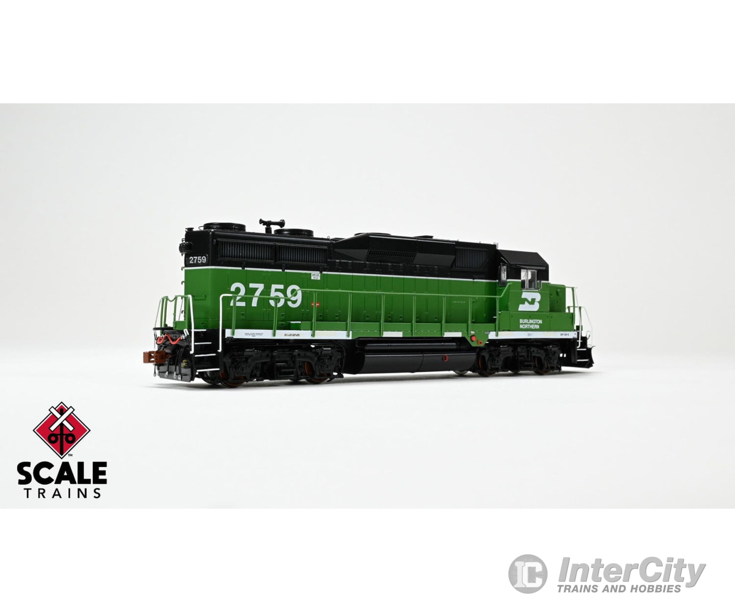 ScaleTrains SXT40931 Rivet Counter HO Scale EMD GP39E Burlington Northern/White Face/Strobe Lights 2761 DCC & Sound