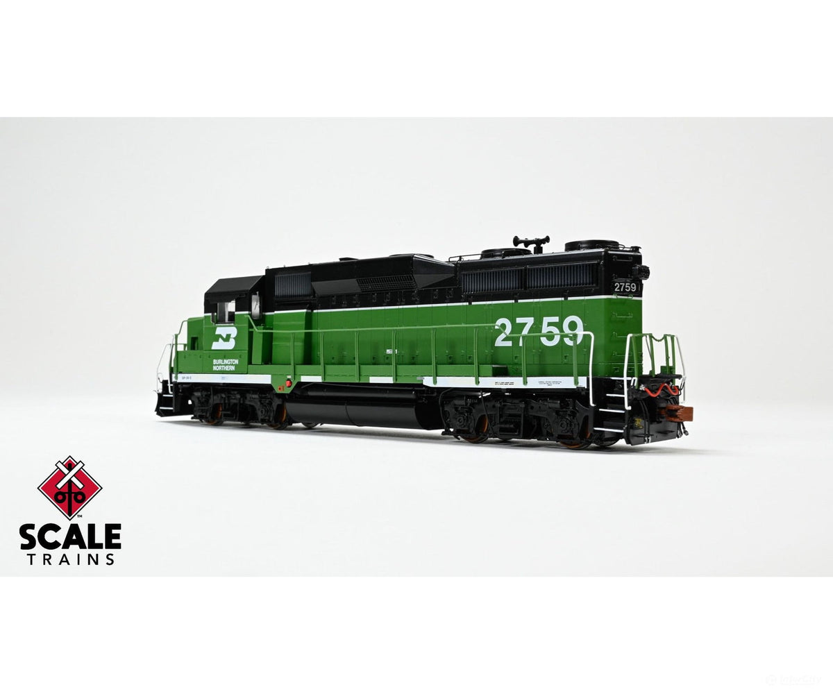 ScaleTrains SXT40931 Rivet Counter HO Scale EMD GP39E Burlington Northern/White Face/Strobe Lights 2761 DCC & Sound
