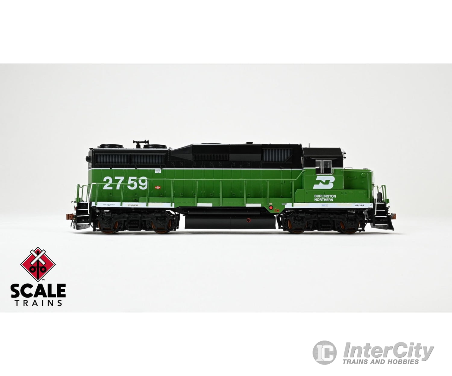 ScaleTrains SXT40931 Rivet Counter HO Scale EMD GP39E Burlington Northern/White Face/Strobe Lights 2761 DCC & Sound