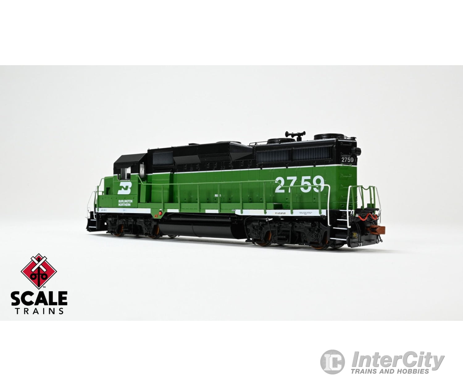 ScaleTrains SXT40931 Rivet Counter HO Scale EMD GP39E Burlington Northern/White Face/Strobe Lights 2761 DCC & Sound