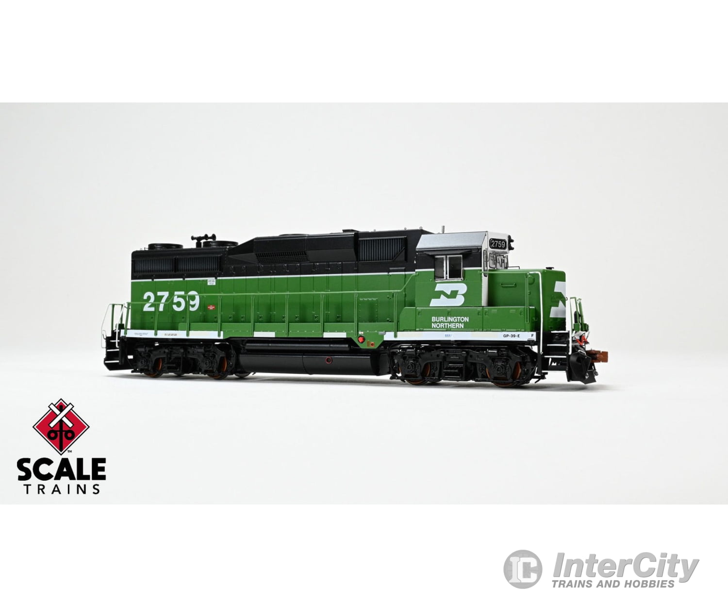 ScaleTrains SXT40931 Rivet Counter HO Scale EMD GP39E Burlington Northern/White Face/Strobe Lights 2761 DCC & Sound
