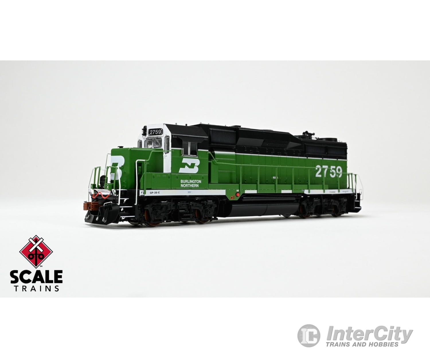 ScaleTrains SXT40931 Rivet Counter HO Scale EMD GP39E Burlington Northern/White Face/Strobe Lights 2761 DCC & Sound