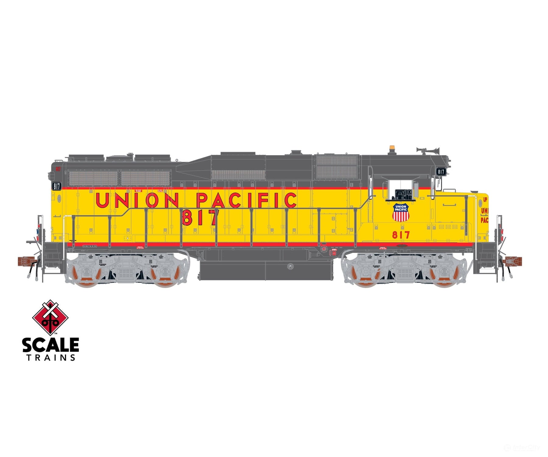 ScaleTrains SXT40977 Rivet Counter HO Scale EMD GP30 Phase Ib2 Union Pacific 817 DCC & Sound Equipped - Locomotives