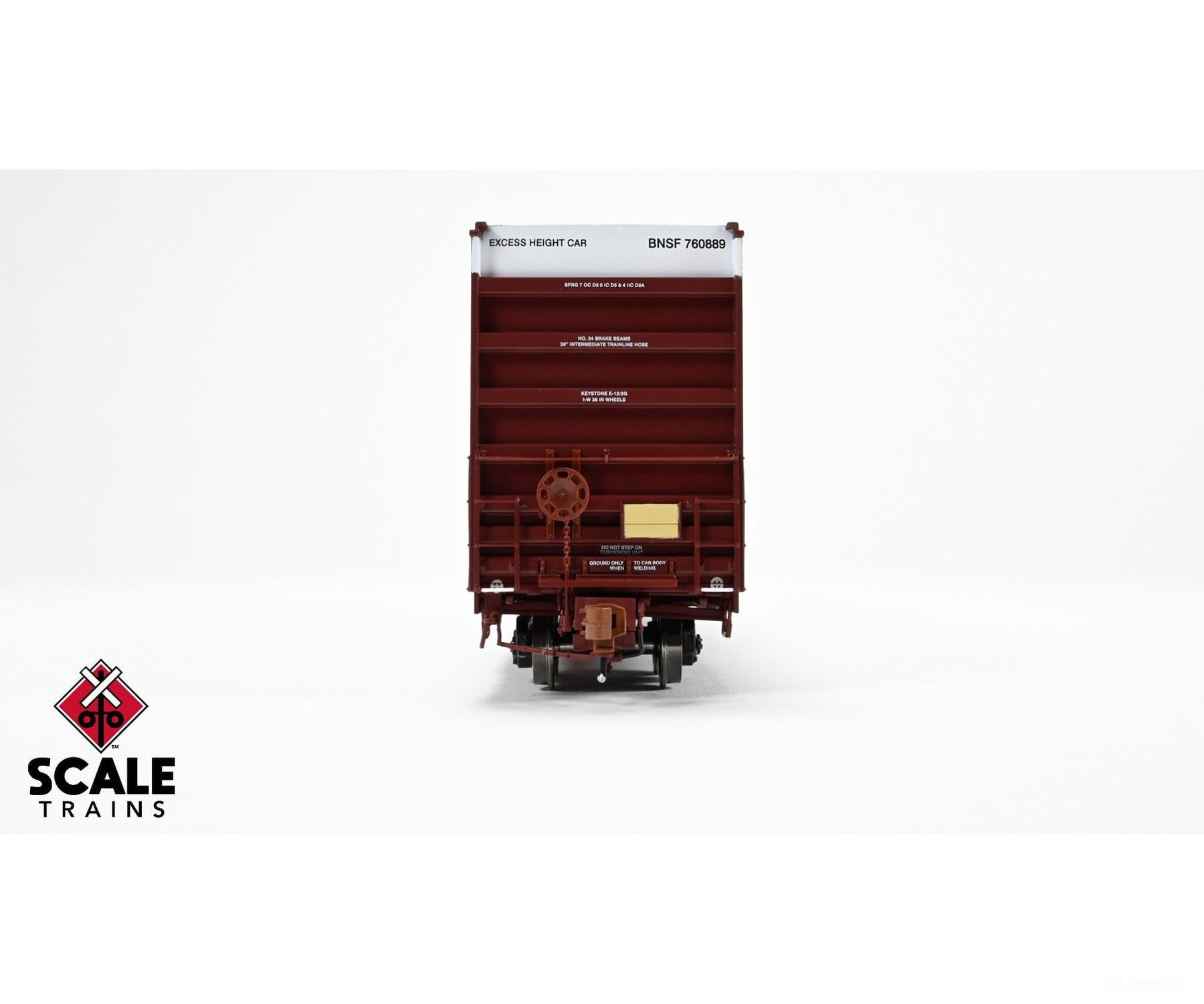 ScaleTrains SXT40992 Rivet Counter HO Scale Trinity 60’ 7500 12’ Plug-Door High-Cube Boxcar BNSF/Circle Cross Logo