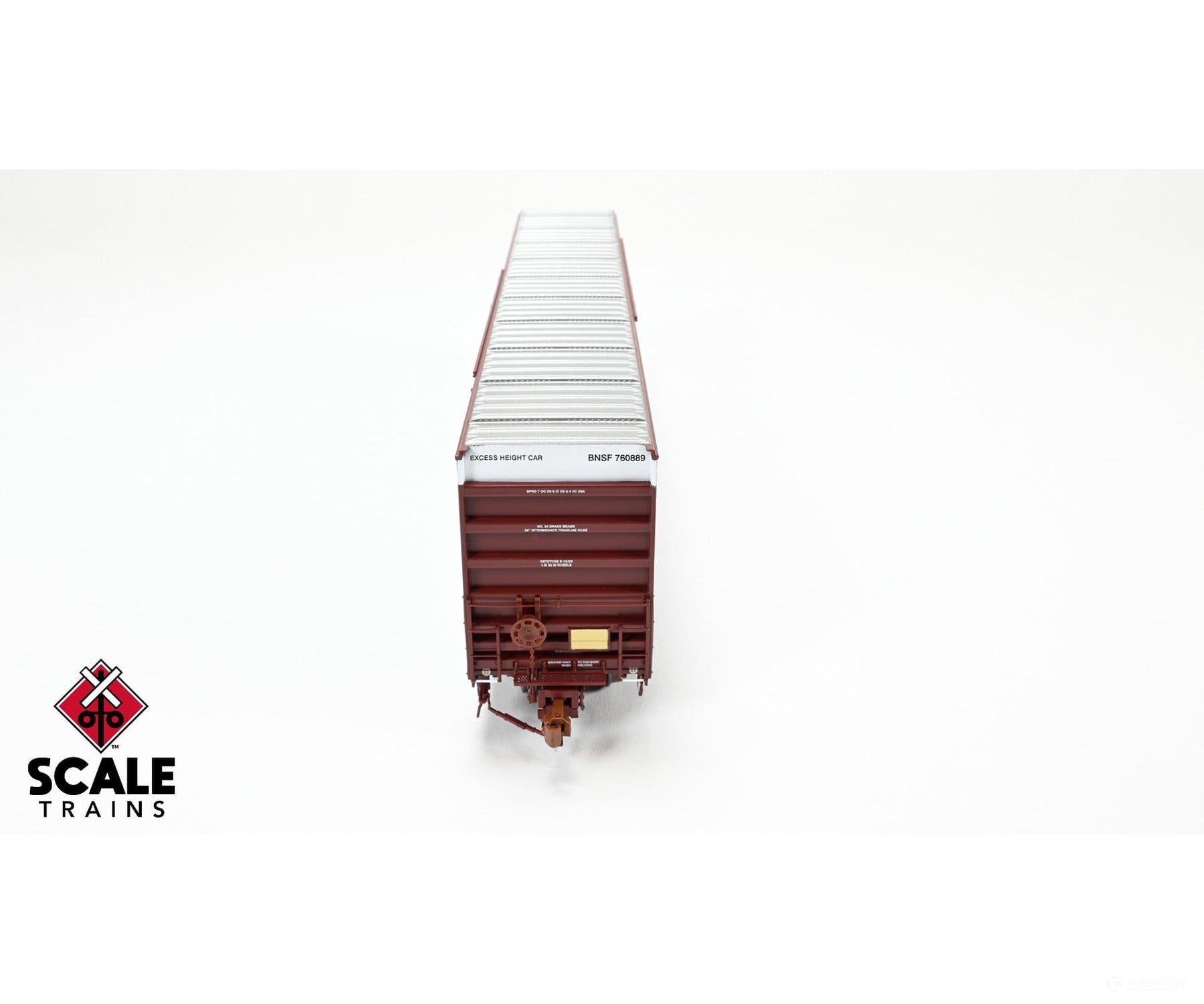 ScaleTrains SXT40992 Rivet Counter HO Scale Trinity 60’ 7500 12’ Plug-Door High-Cube Boxcar BNSF/Circle Cross Logo