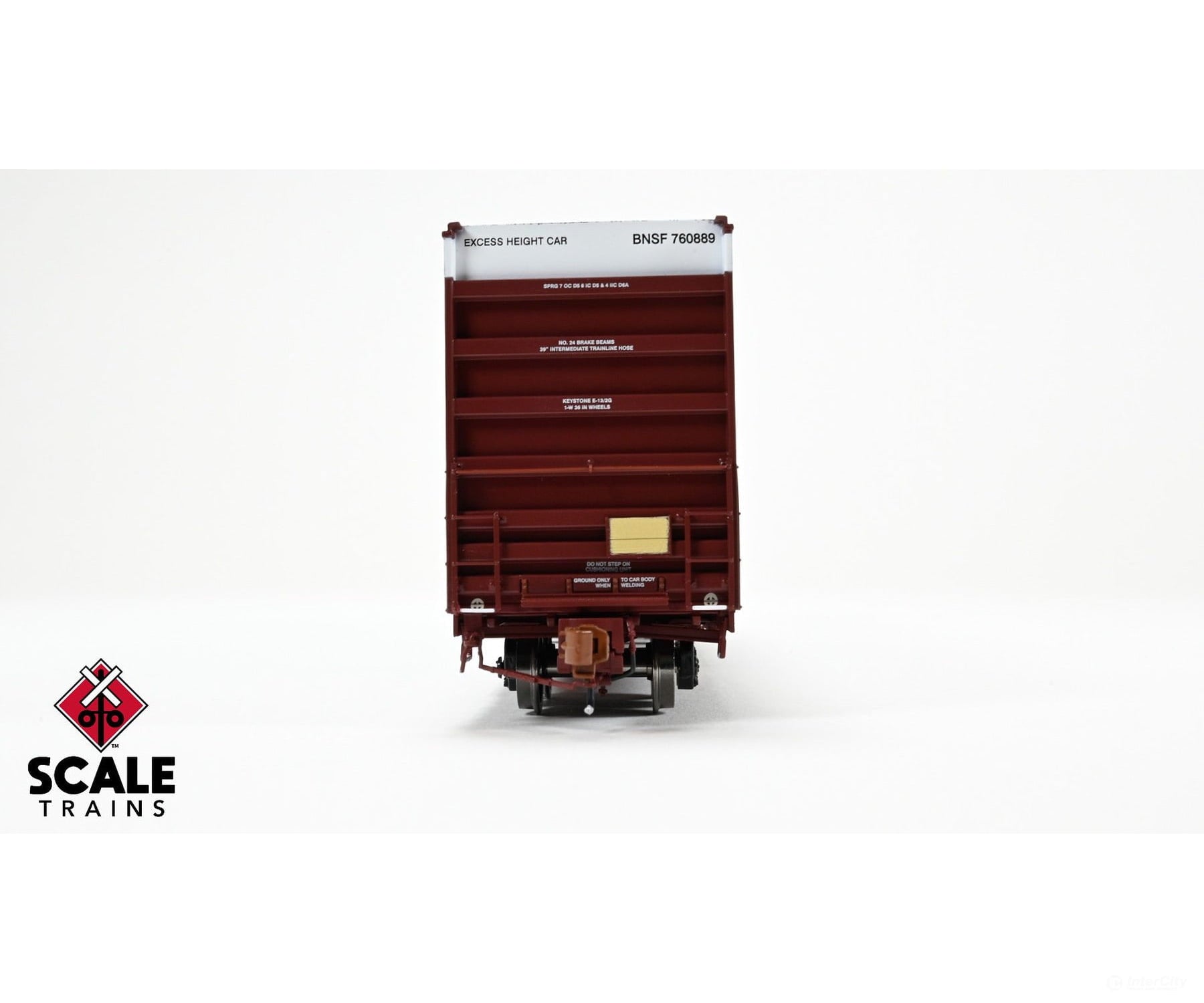 ScaleTrains SXT40993 Rivet Counter HO Scale Trinity 60’ 7500 12’ Plug-Door High-Cube Boxcar BNSF/Circle Cross Logo