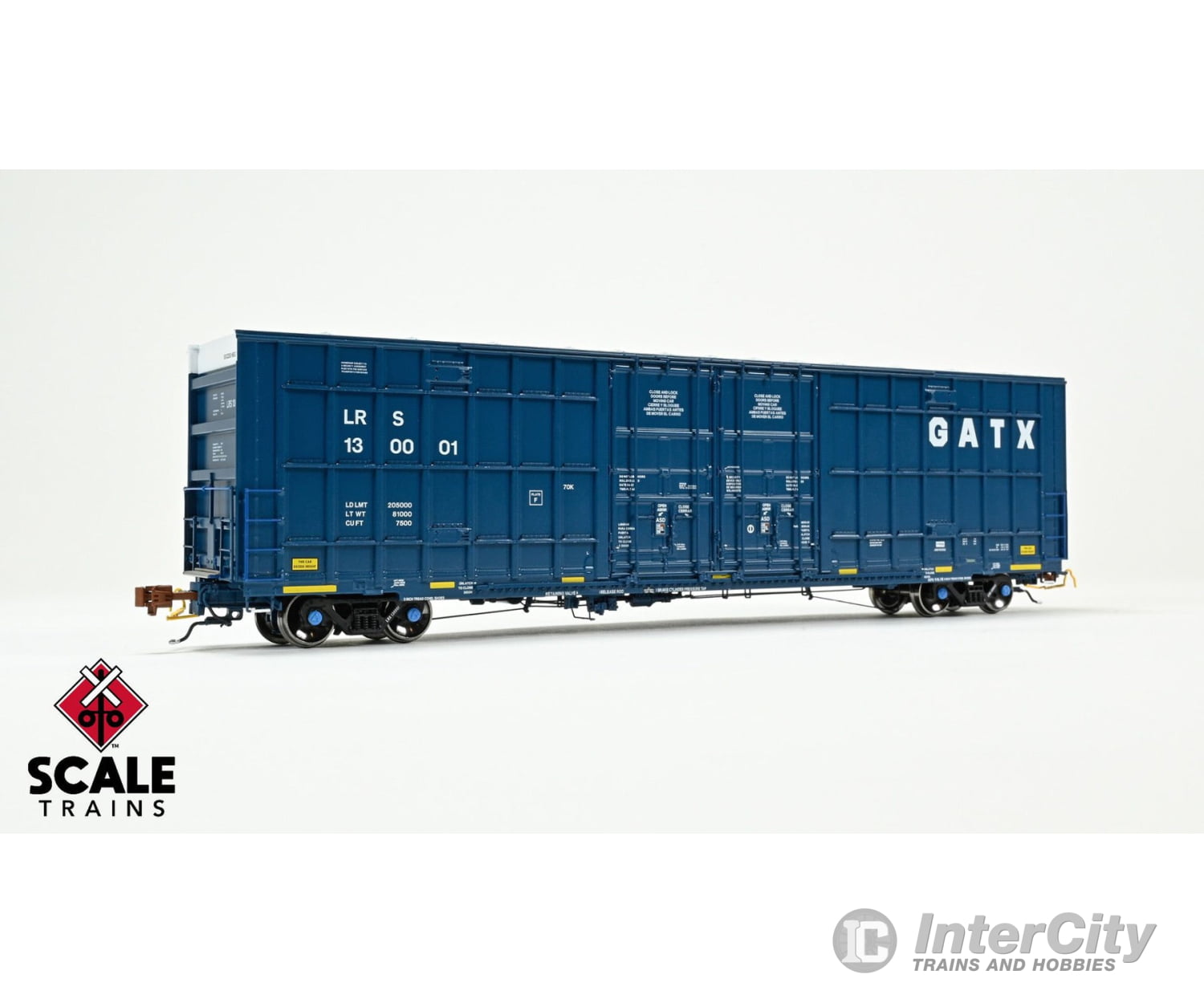 ScaleTrains SXT41004 Rivet Counter HO Scale Trinity 60’ 7500 8’ Double-Plug-Door High-Cube Boxcar GATX/English &