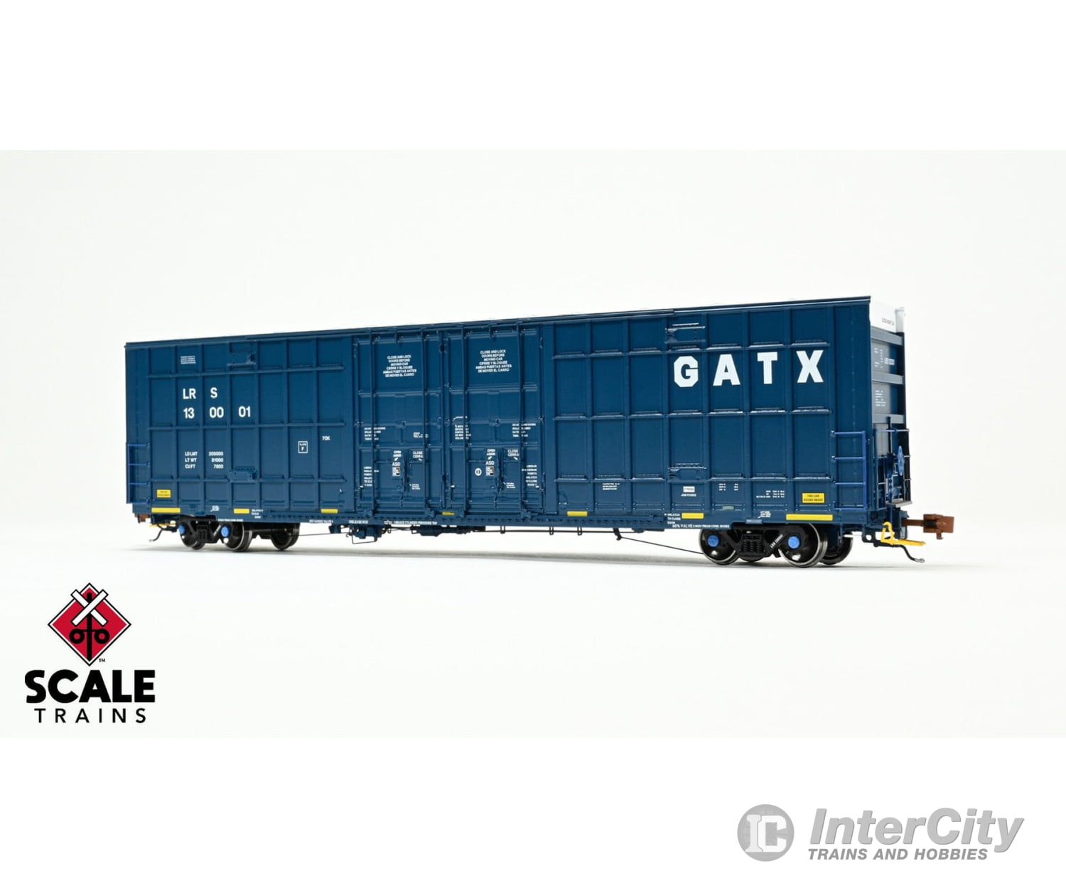 ScaleTrains SXT41004 Rivet Counter HO Scale Trinity 60’ 7500 8’ Double-Plug-Door High-Cube Boxcar GATX/English &