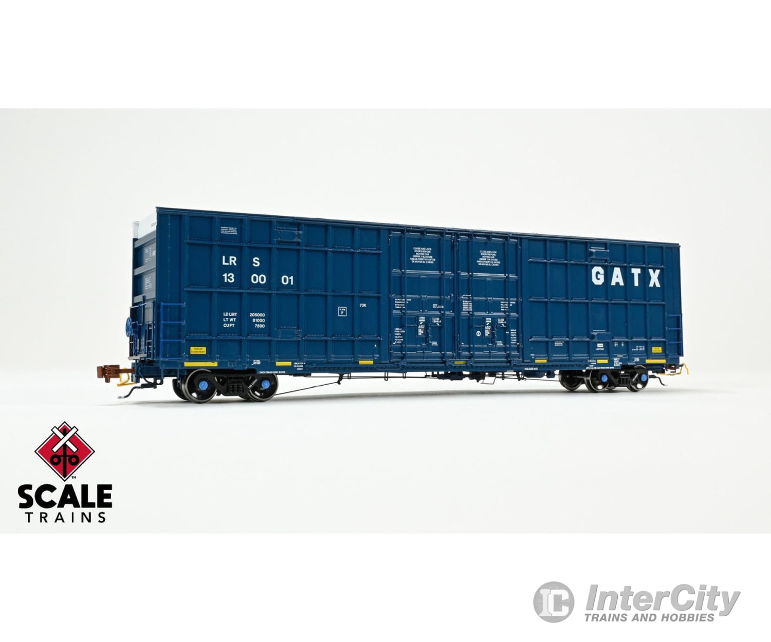 ScaleTrains SXT41004 Rivet Counter HO Scale Trinity 60’ 7500 8’ Double-Plug-Door High-Cube Boxcar GATX/English &