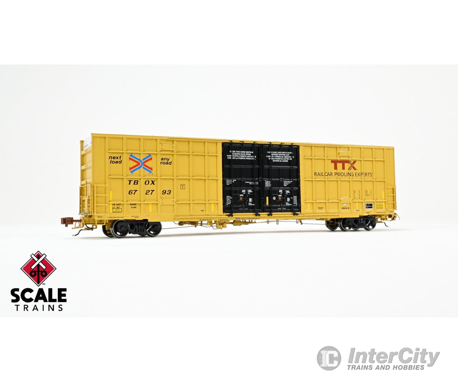 ScaleTrains SXT41013 Rivet Counter HO Scale Trinity 60’ 7500 8’ Double-Plug-Door High-Cube Boxcar (XRH61B)